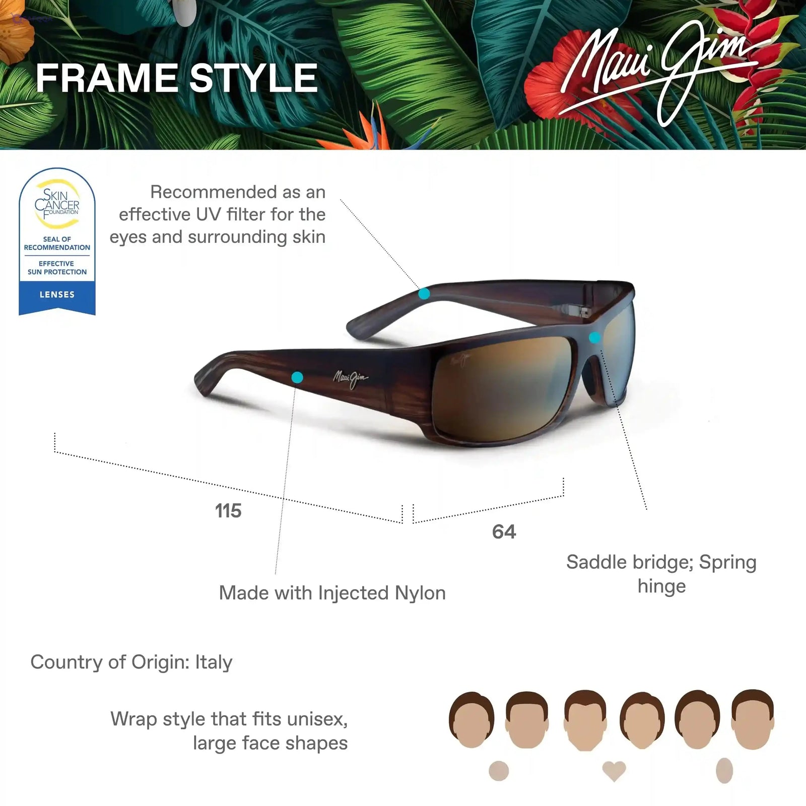 Maui Jim Sunglasses For Men UV protection for safe outdoor use - Safqqa