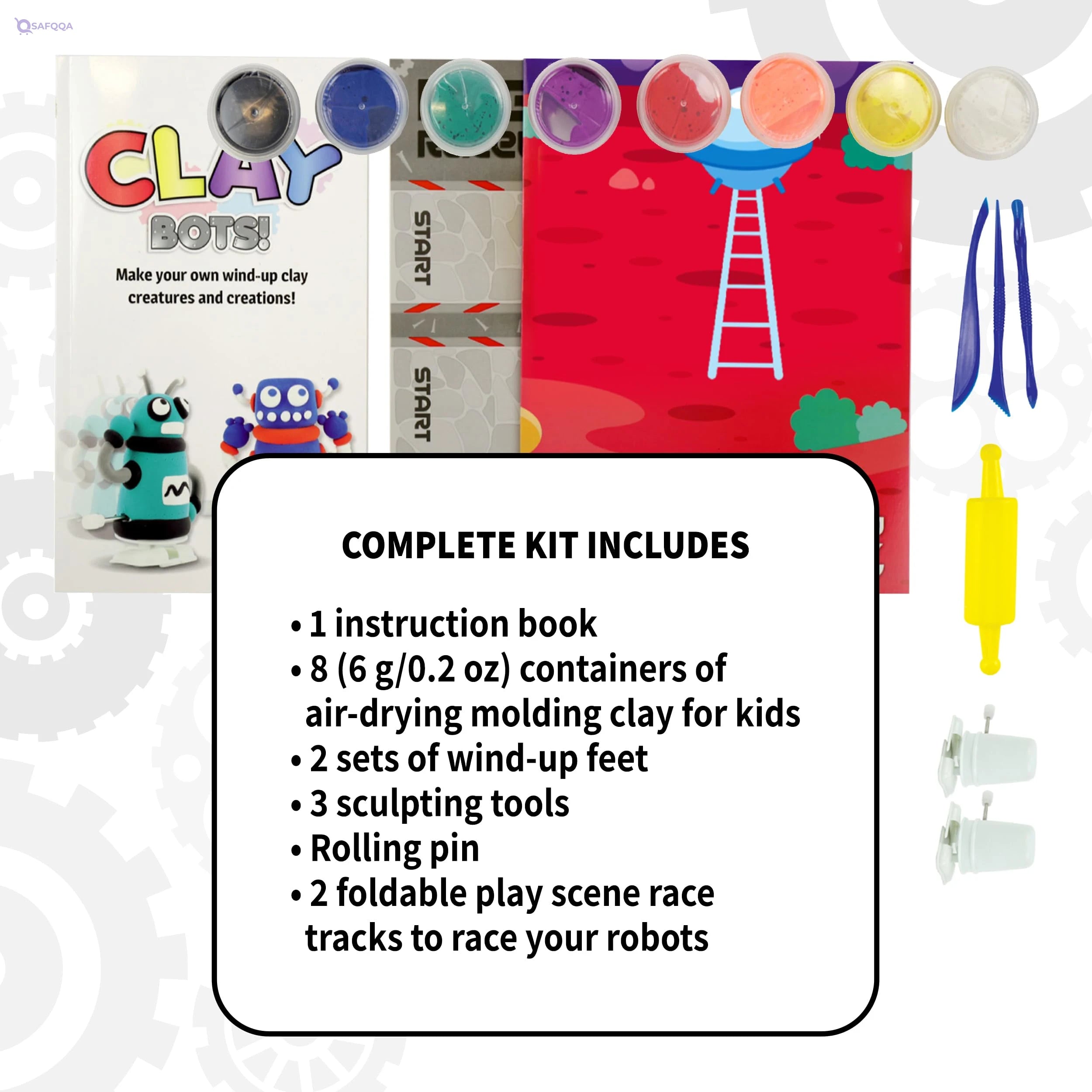 SpiceBox Children’s Activity Kit with Clay for Kids - Safqqa