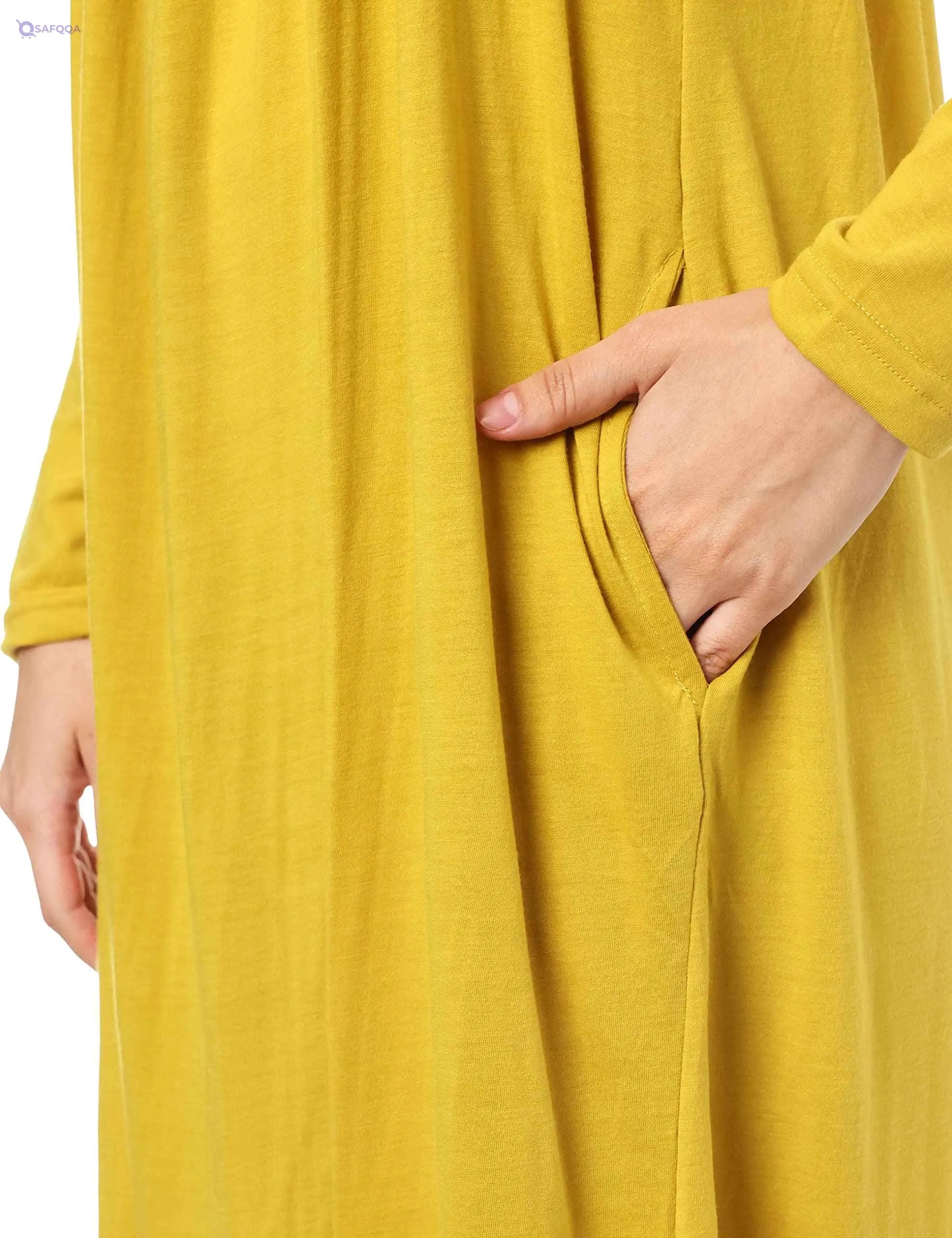 Jamila Women Long Full Sleeves Dress With Round Neck DRESS - Safqqa Egypt