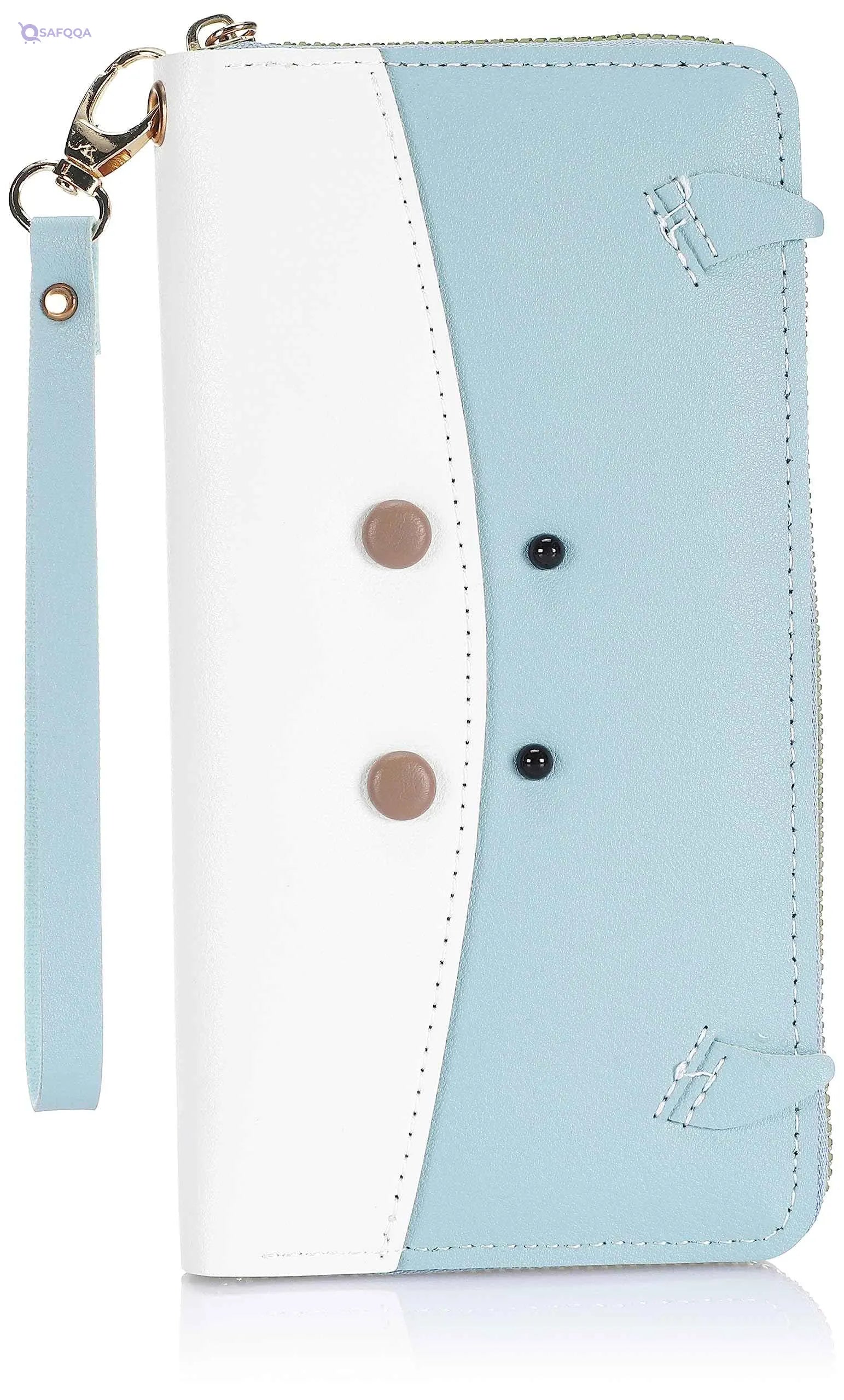 Forever Young Faux Leather Zip around Wallet FY0100 For Women, - Safqqa Egypt