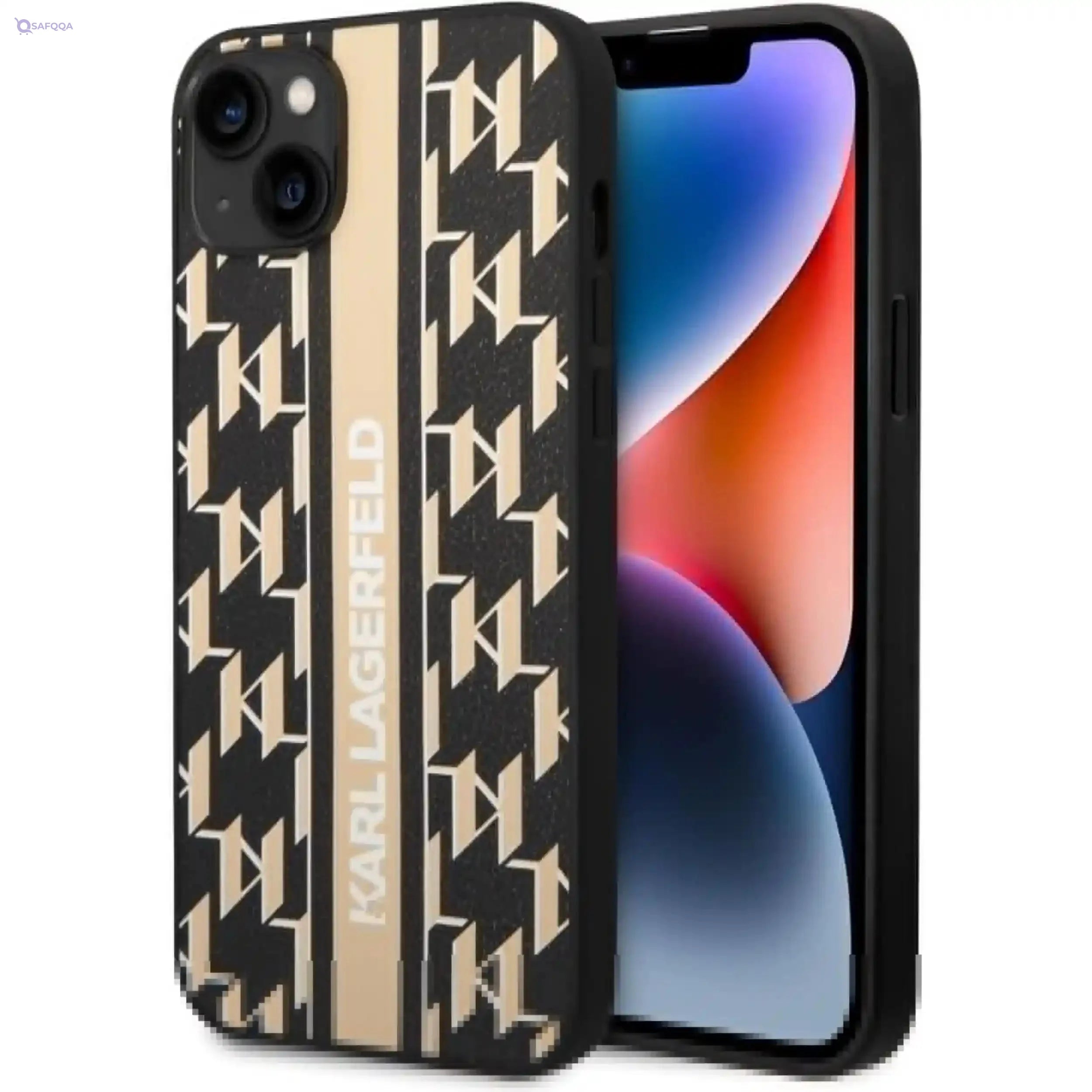 Karl Lagerfeld Cover for iPhone 14 Plus 6.7 Inch Brown - Safqqa