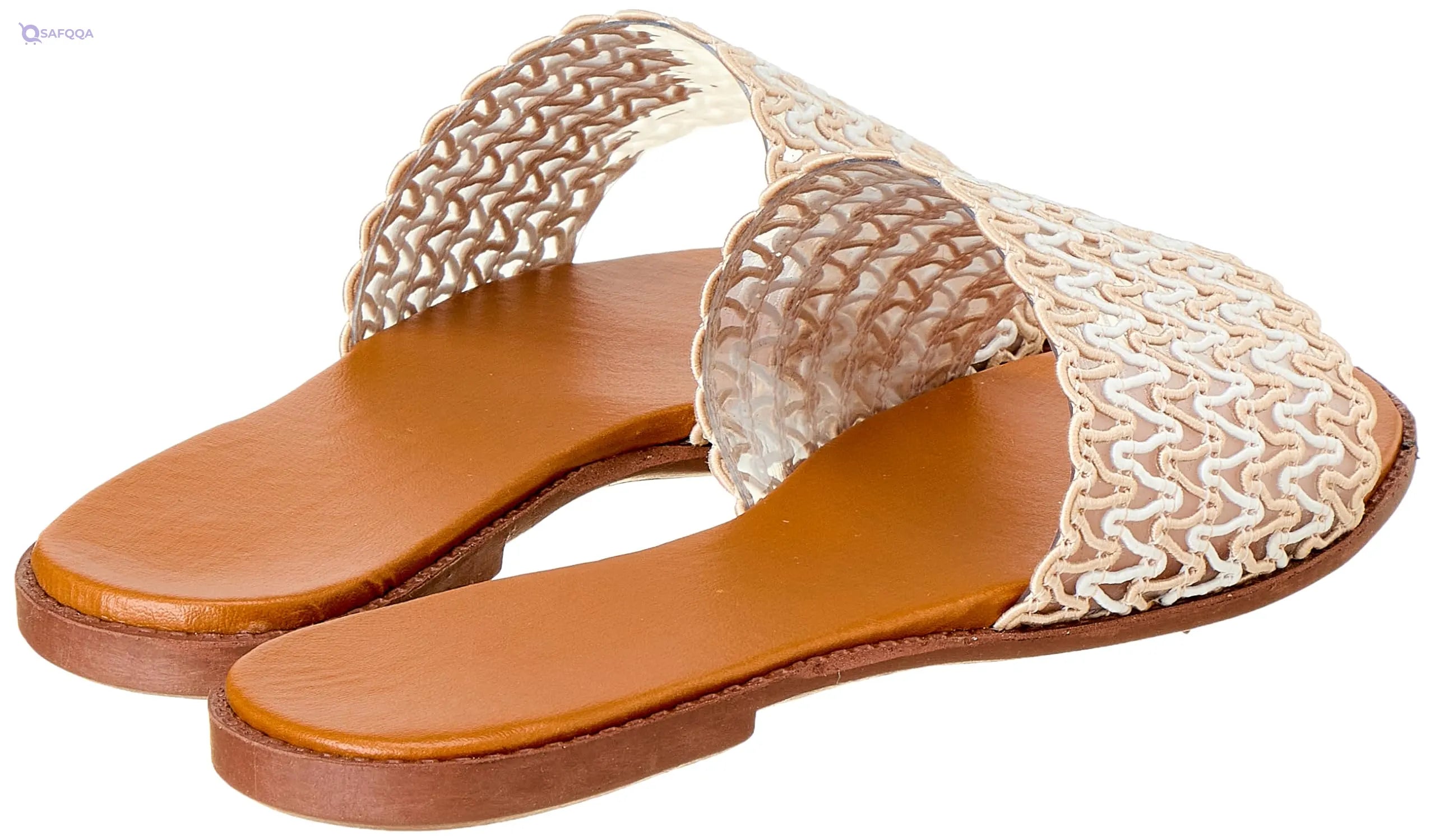 Sway Slippers For Womens , beige Soft cushioned footbed - Safqqa
