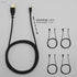 KabelDirekt – 3 x 1.5m Micro USB Cable (USB 2.0, Synch & Charge Cable, black) TOP Series - Safqqa Egypt