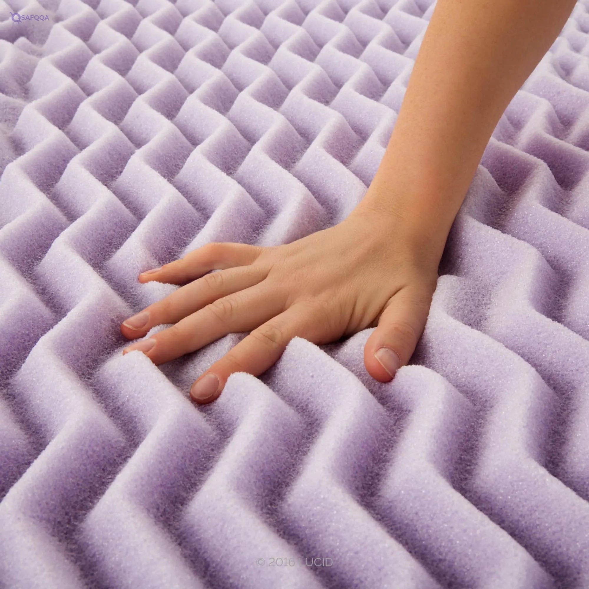LUCID 2 Inch 5 Foam Mattress Topper Twin - Safqqa