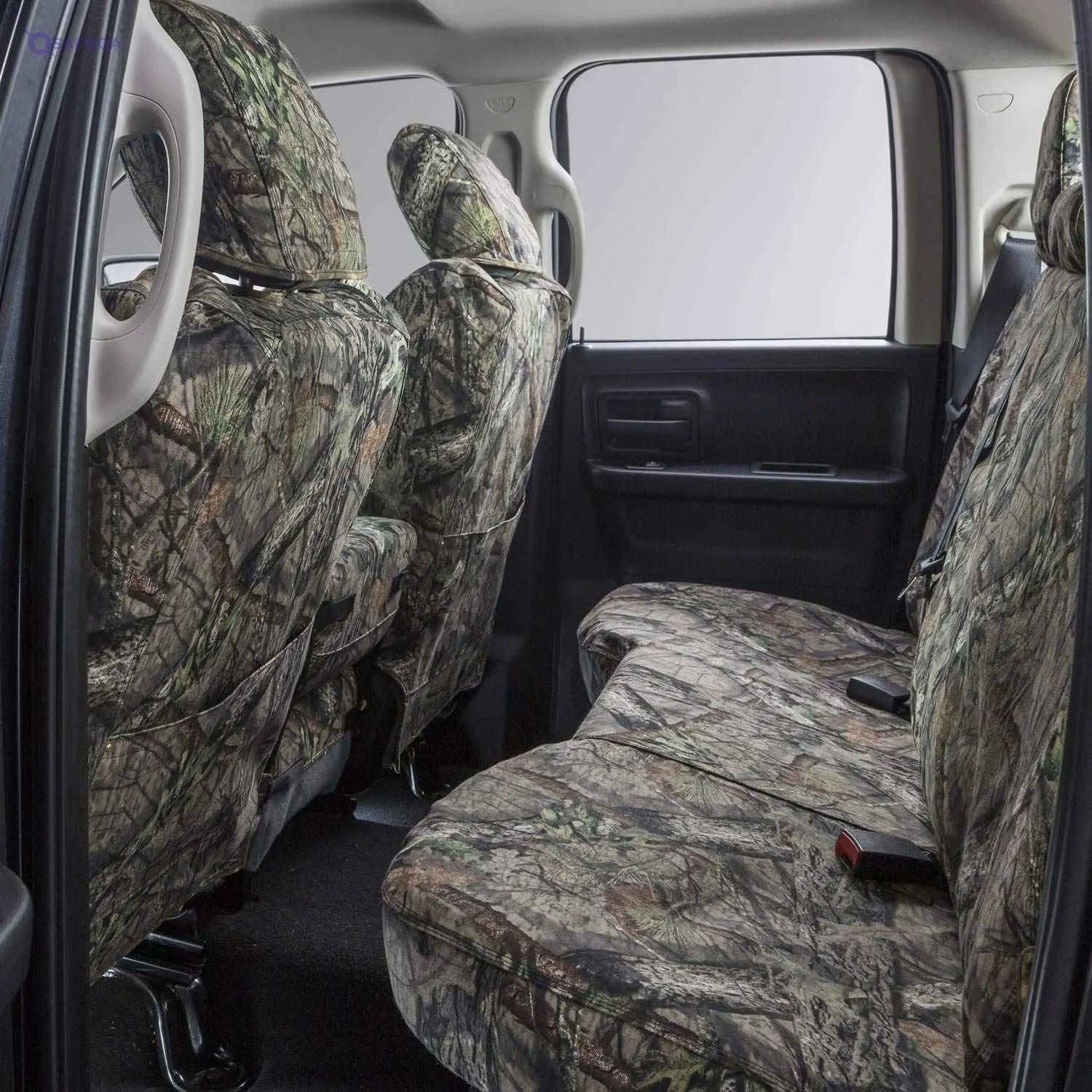 Covercraft Mossy Oak Camo Carhartt SeatSaver Custom Seat Covers | Fits 2015-2018 Ford F-150 | 1st Row 40/20/40 Bench Seat, Break-Up Country - Safqqa
