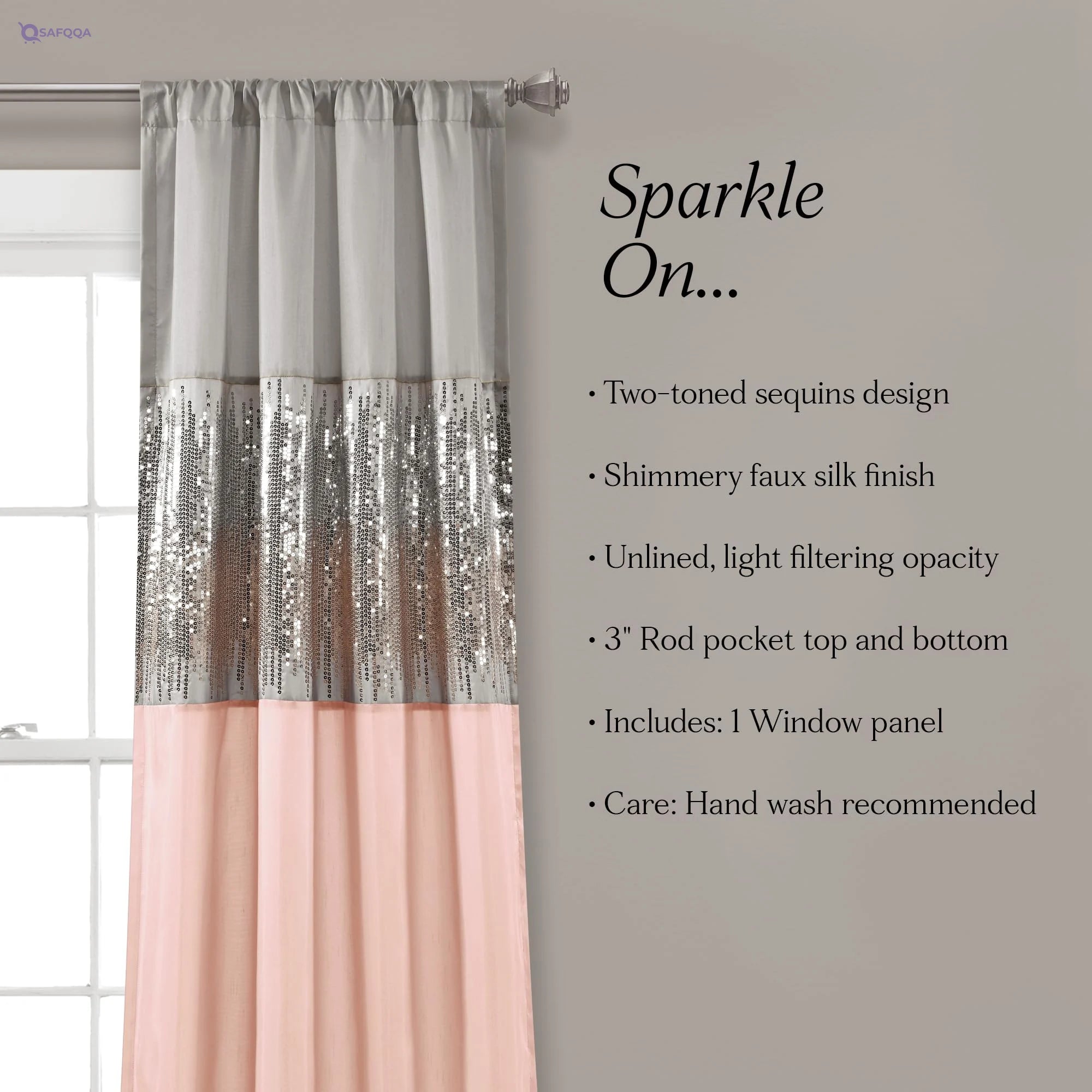 Lush Decor Night Sky Window Curtain Panel – Single - Safqqa
