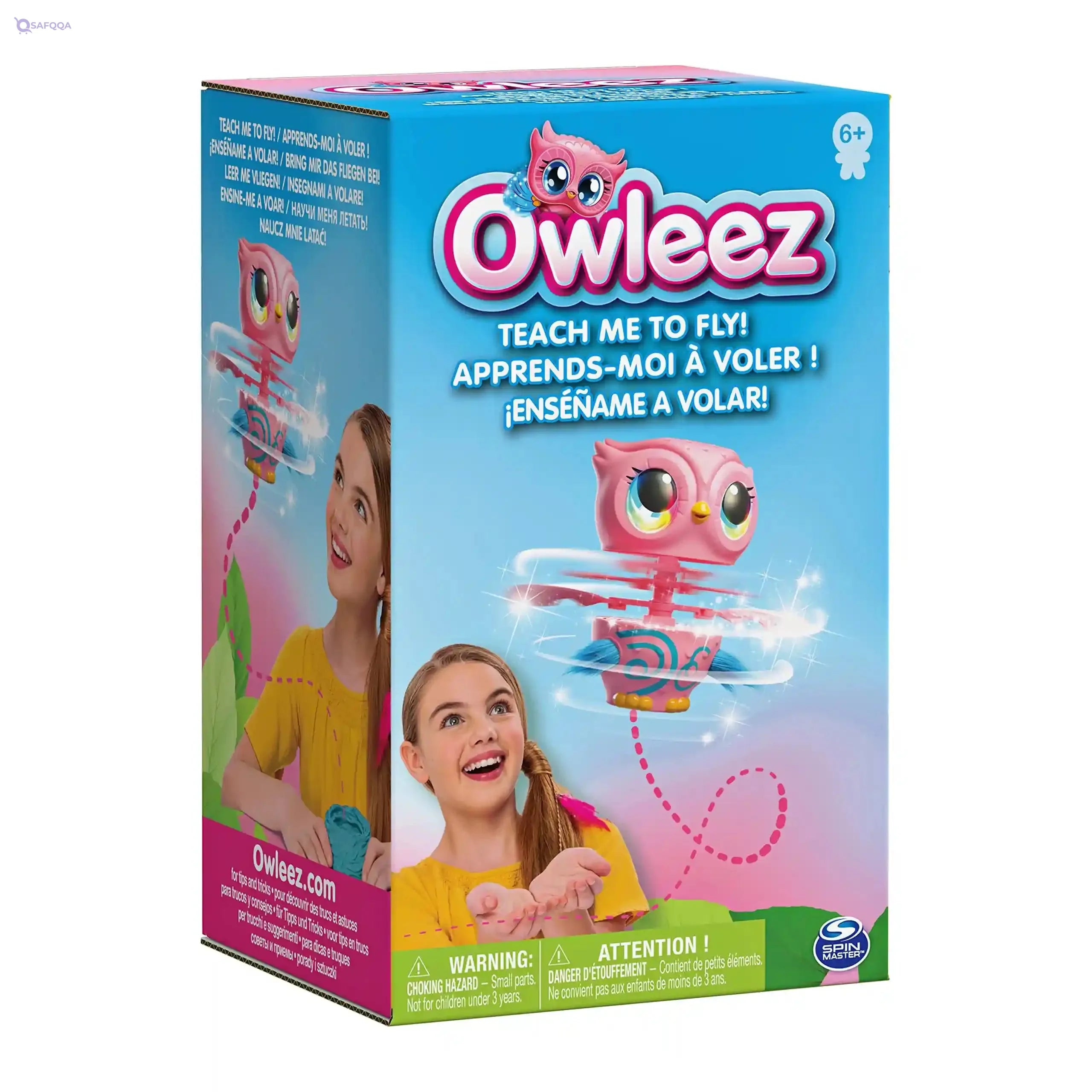 Owleez Flying Owl Toy - Pink Cranberry - Safqqa Egypt