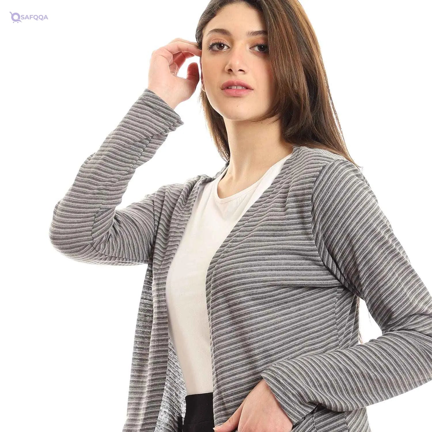 Kady Shades Full Sleeves Open Neckline Cardigan women - Safqqa Egypt