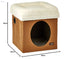 All For Paws 2-in-1 Cat Castle – Lambswool, Tan - Safqqa