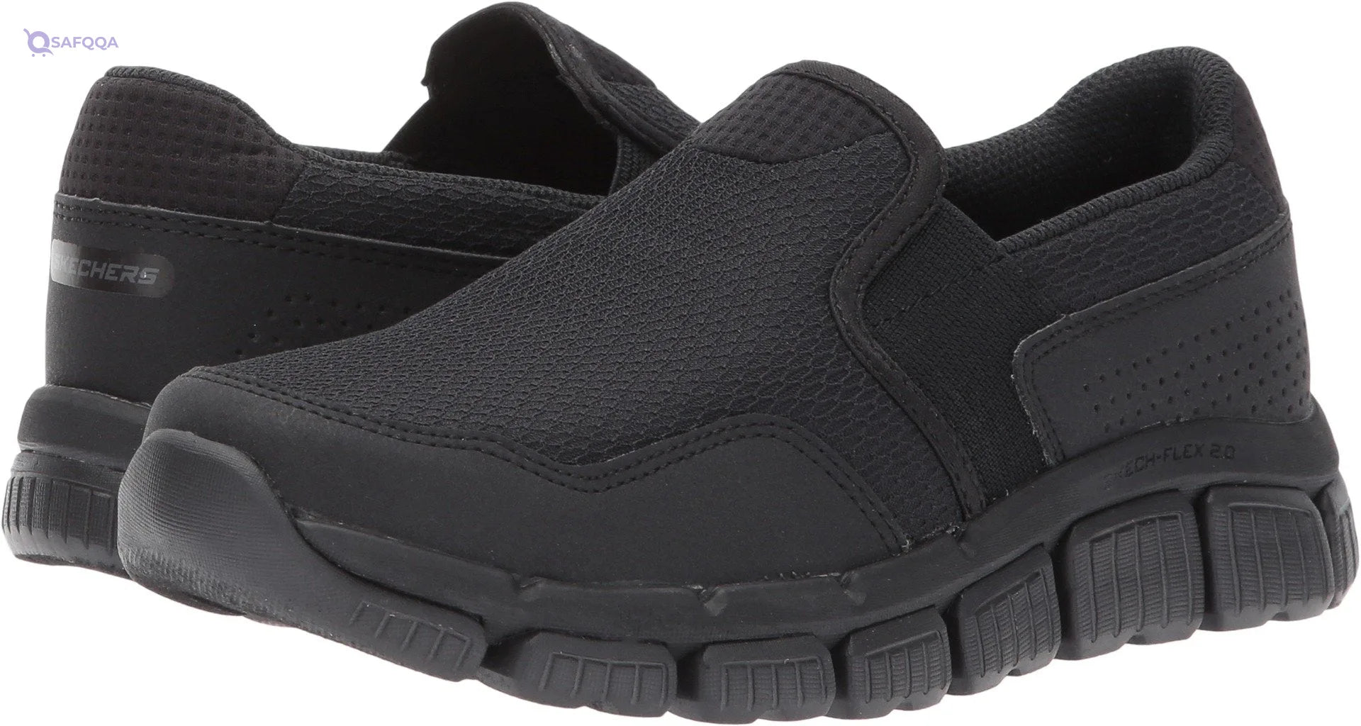 Skechers Kids Mesh-Textile Slip-On Sneakers – Lightweight & Easy Fit - Safqqa