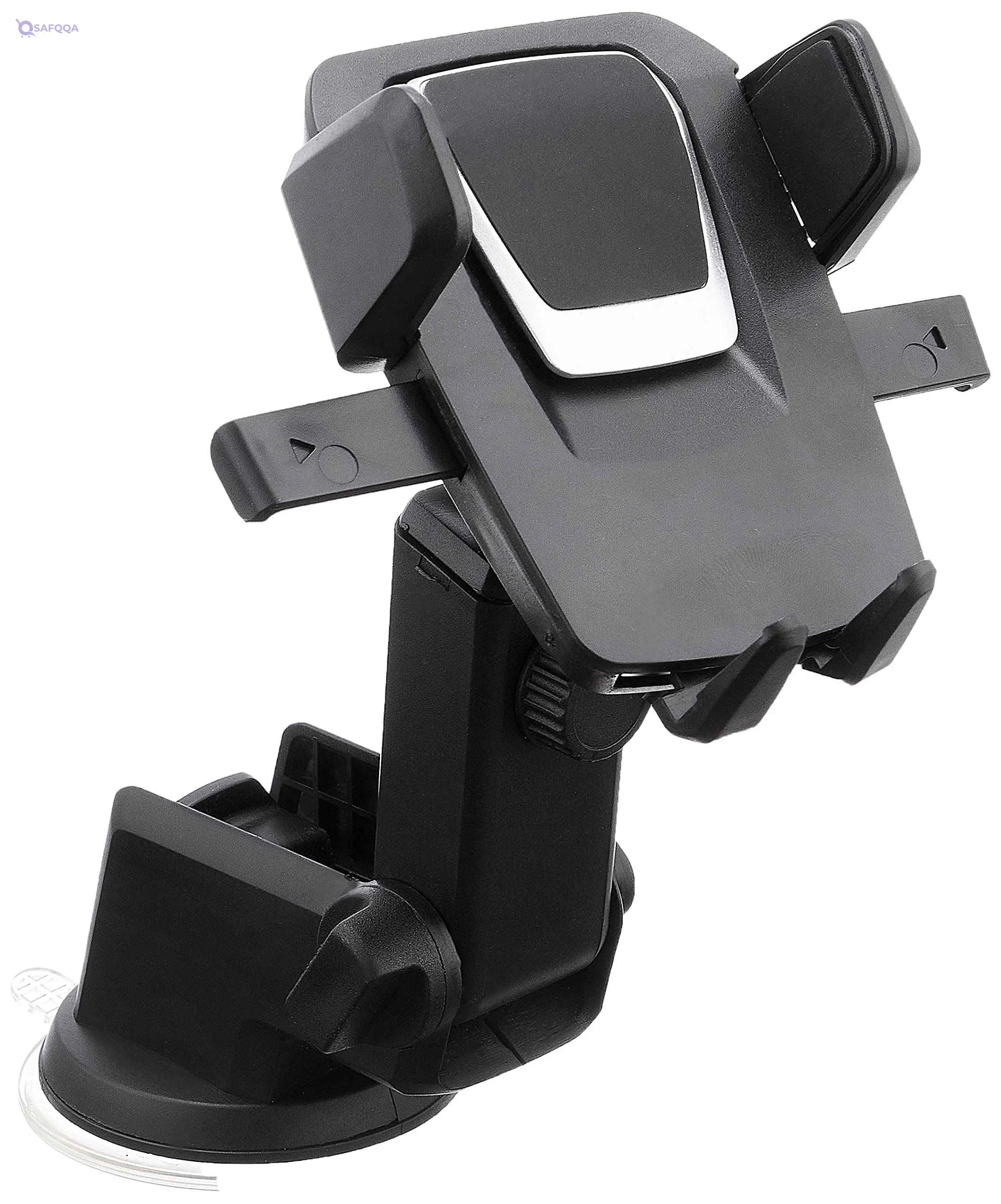 Easy one touch 2 universal car mount holder for smartphones iphone x samsung s8 note 8 huawei oneplus - black - Safqqa Egypt