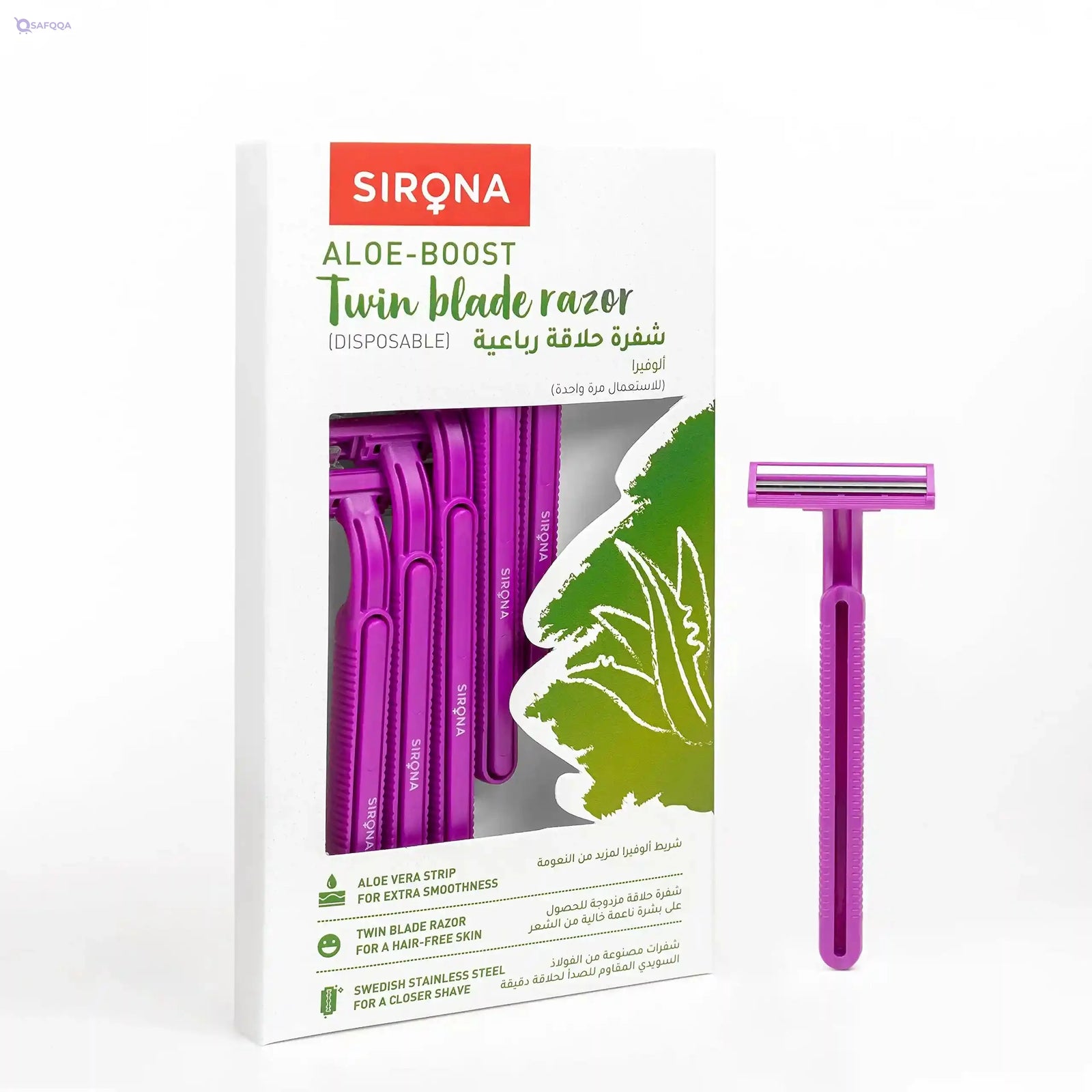 Sirona Disposable Hair Removal Razor for Women - 5-Piece Pack - Safqqa Egypt