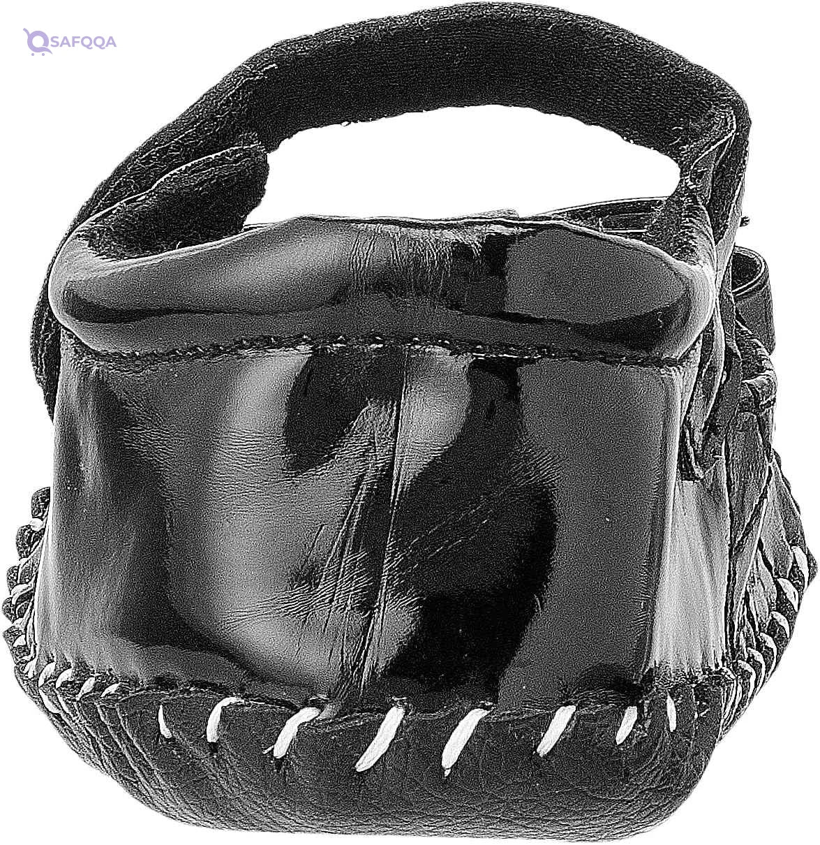 Mix & Max Quilted Patent Faux Leather Velcro-Strap Bow-Detail Shoes for Girls - Black, 12 - 18 Months - Safqqa Egypt