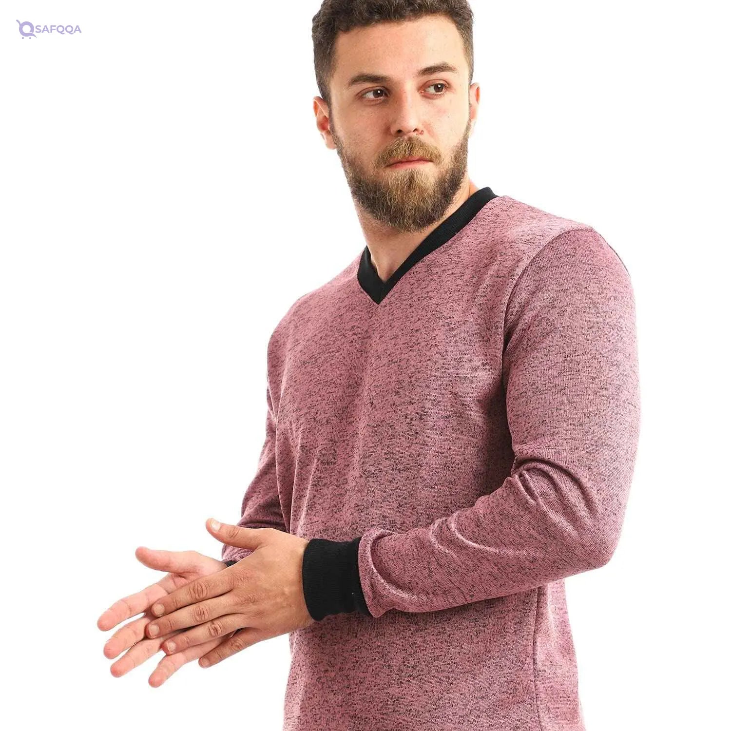 Men crew neck long slevees sweetshirt - Safqqa
