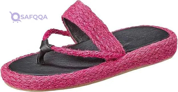 OX womens OX Straw Flip Flops For Women OX1030 Flip-Flop - Safqqa
