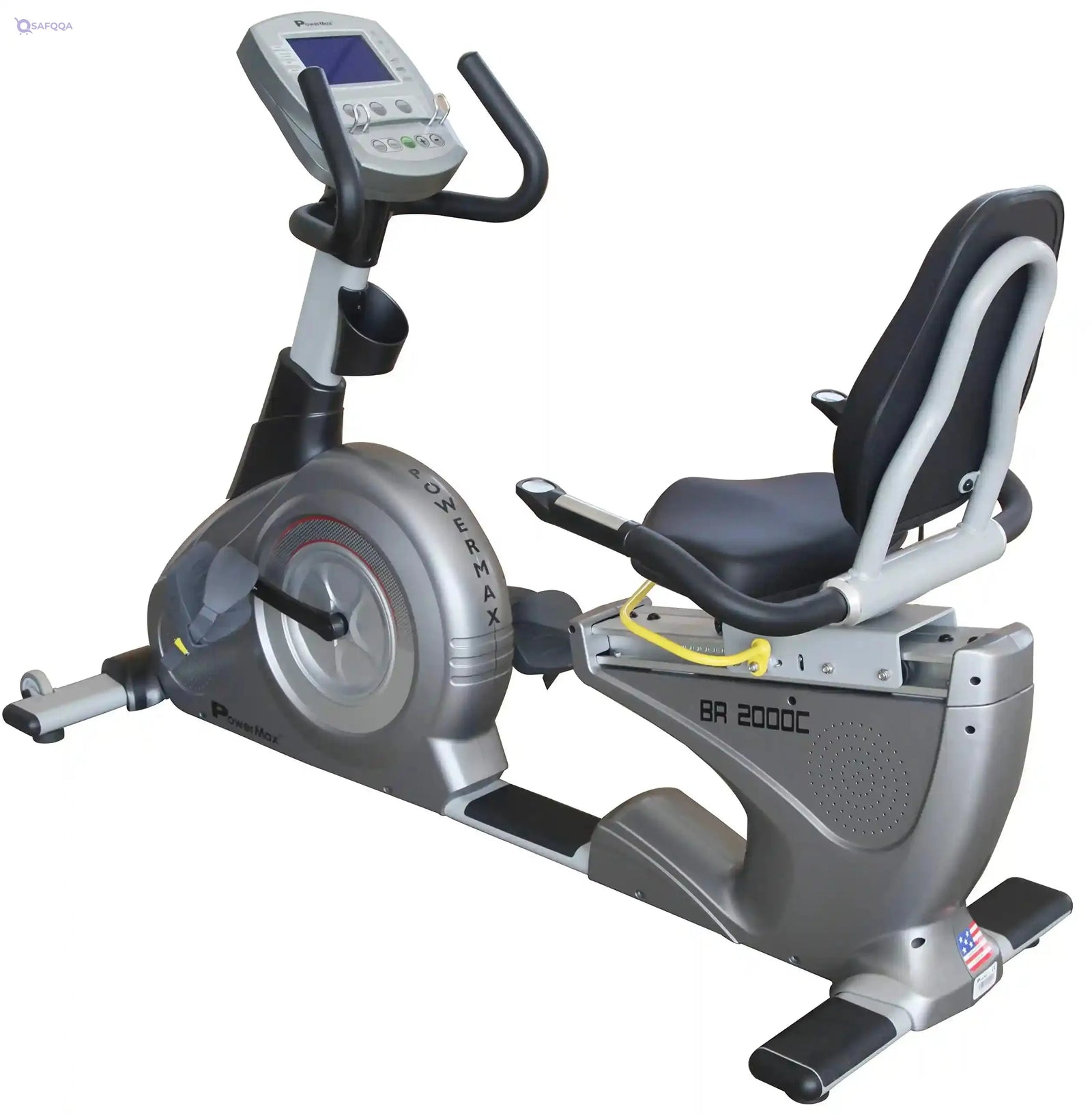 PowerMax Fitness BR-2000C Commercial Recumbent Bike – 14kg Flywheel - Safqqa
