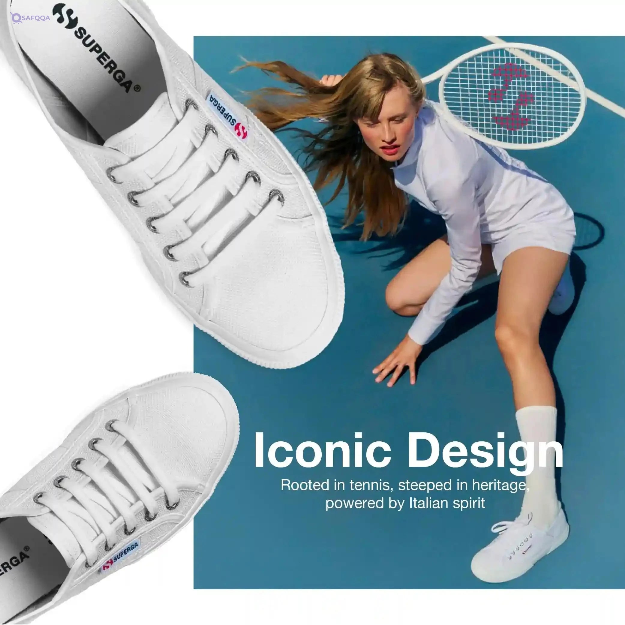 Superga Shoes For Women Cushioned insole for all-day comfort - Safqqa