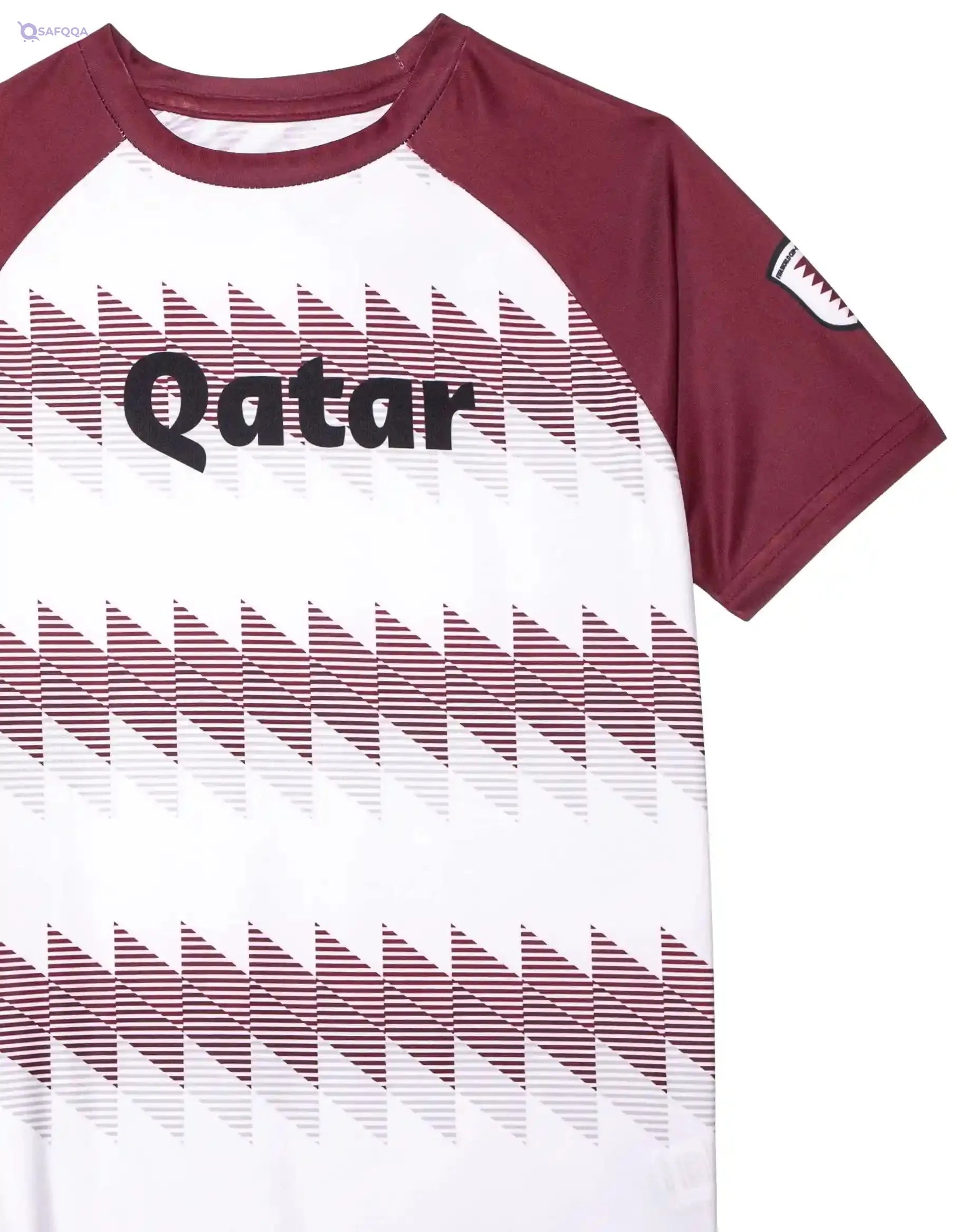 FIFA World Cup Qatar 2022 BOY'S TSHIRT - BURGUNDY AND WHITE 7-8Y - Safqqa Egypt