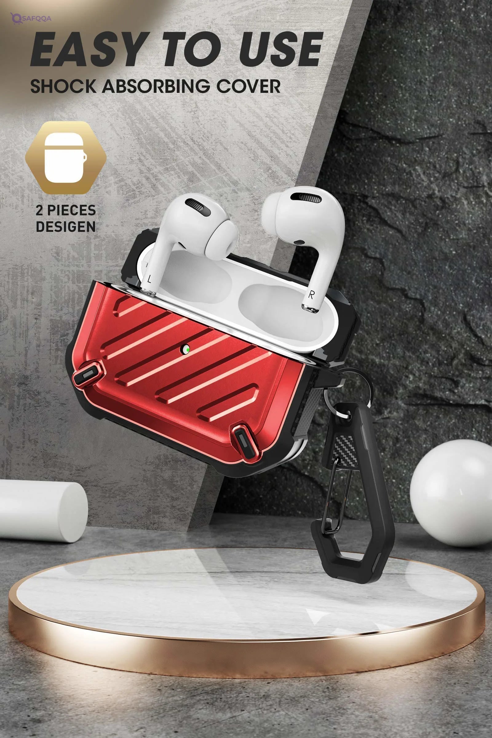 Supcase Cover Full protection designed for AirPods - Safqqa