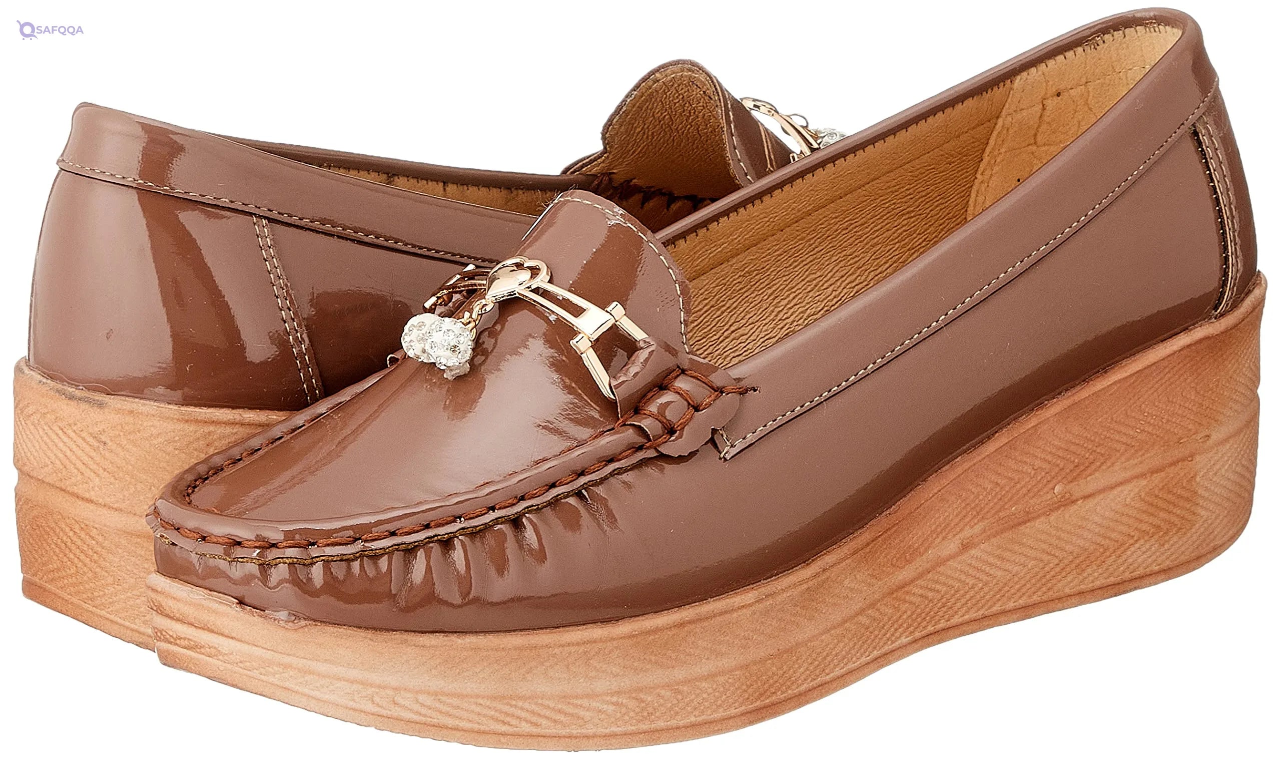 Al Baraem Flat Loafer For Women ,Soft cushioned insole for all-day comfort. - Safqqa