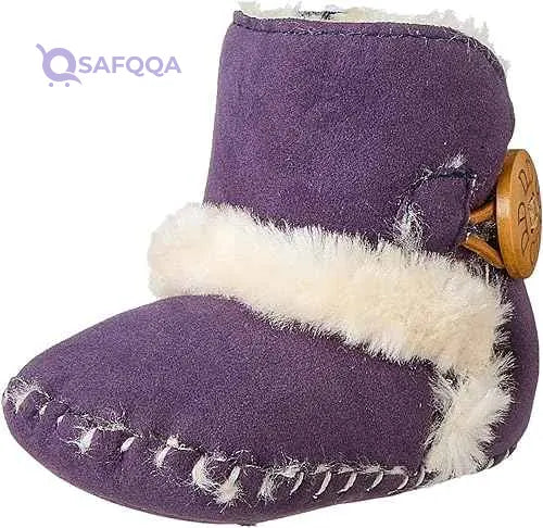 Mix & Max Baby Girls' Velvety Soft Fleece Ankle Boots - Safqqa Egypt