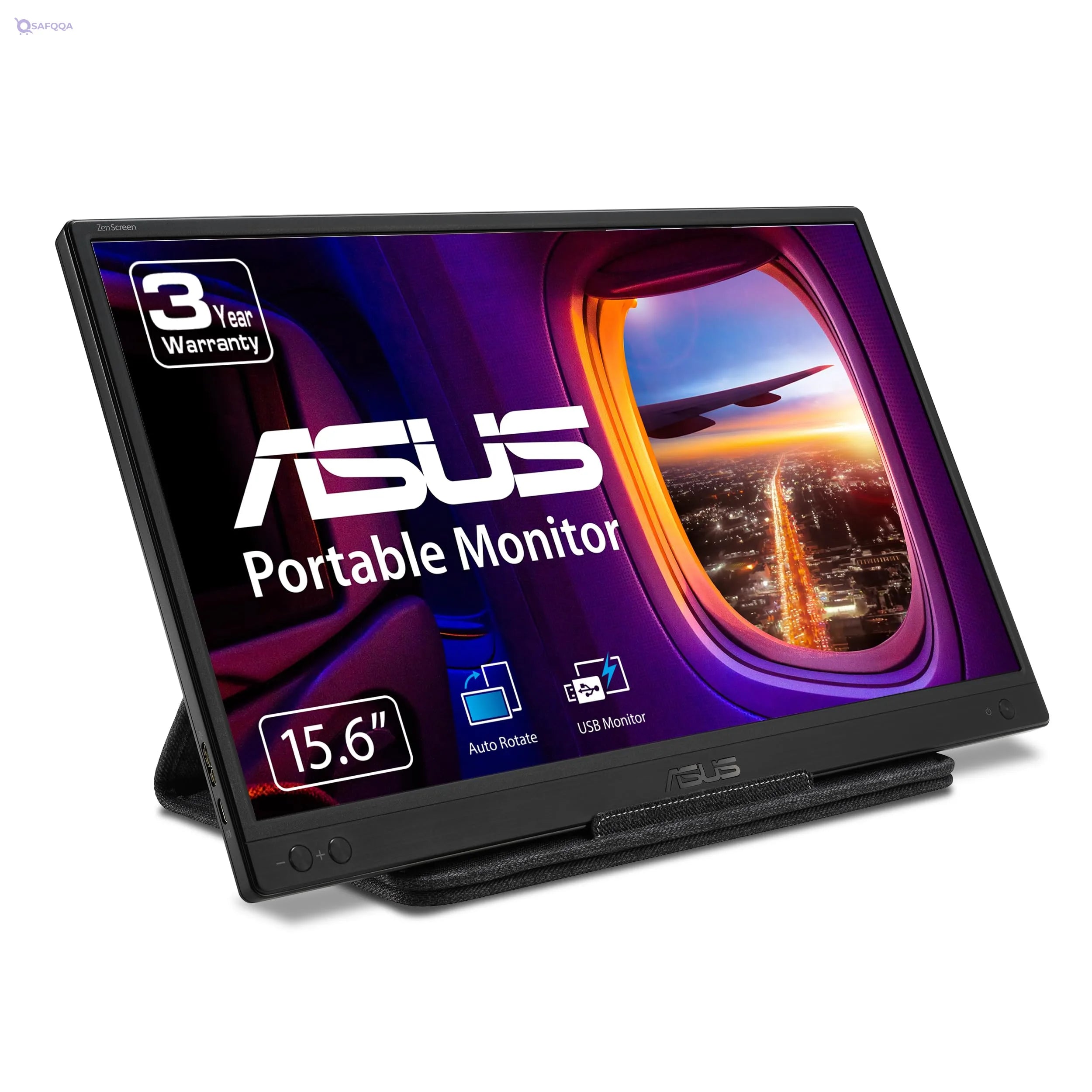 ASUS ZenScreen 15.6” Full HD Portable USB Monitor (MB166B) – IPS, USB 3.2, Anti-Glare, Renewed - Safqqa