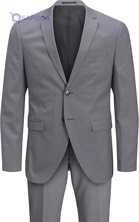 Jack & Jones Jprfranco Suit NOOS Men's Costume – Light Grey Heather, Super Slim Fit - Safqqa