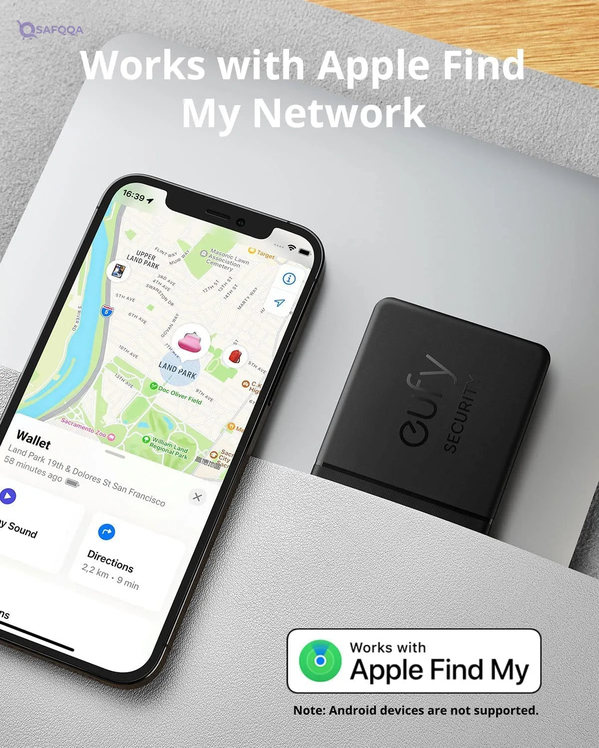 eufy SmartTrack Card by Anker – Wallet Tracker Compatible with Apple Find My - Safqqa