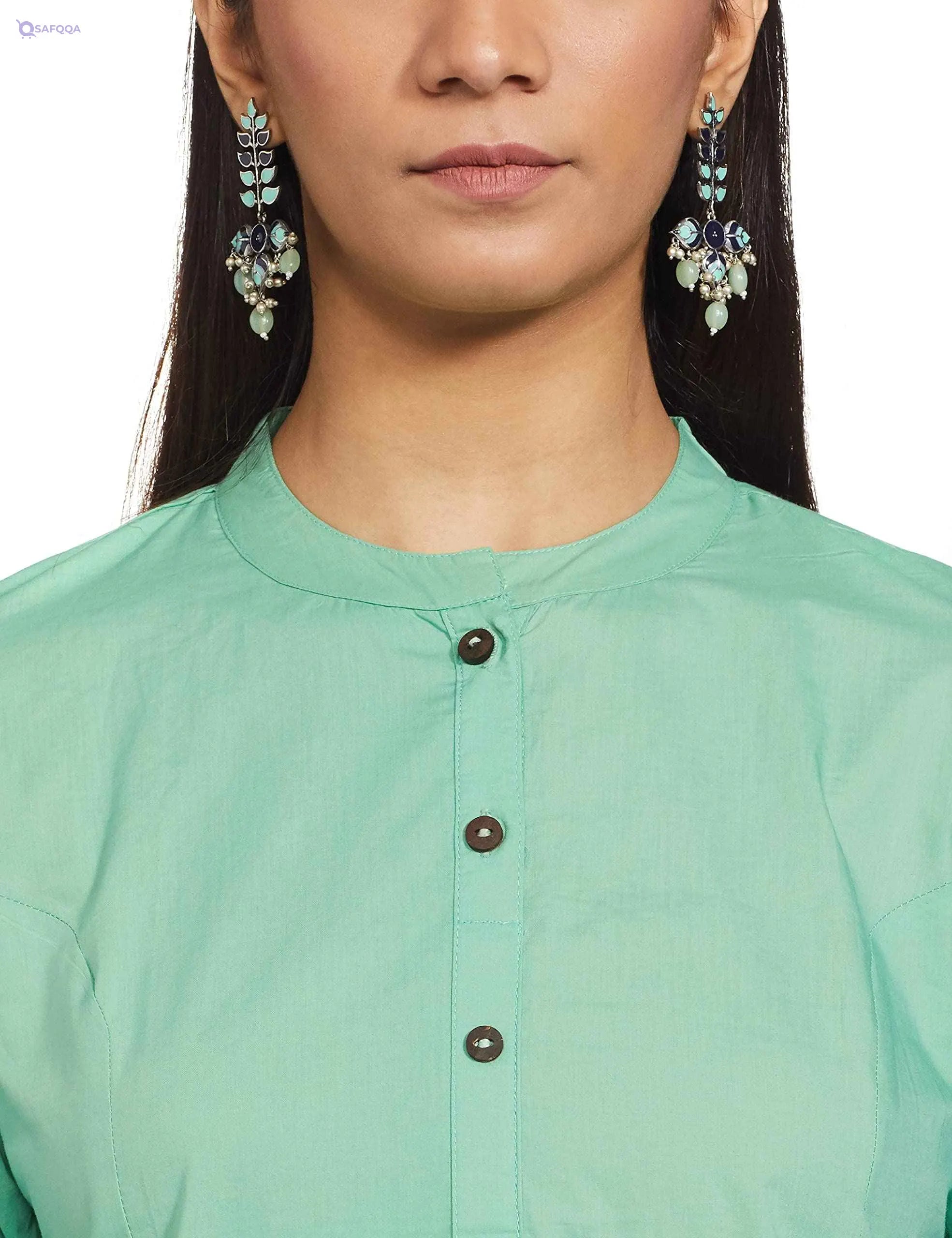Women's Cotton Straight Salwar Suit Set - Safqqa Egypt