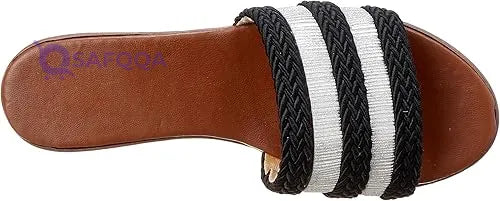 SWAY Flat  Slide Slipper For Women ,Open flat slide design for easy slip-on and removal. - Safqqa