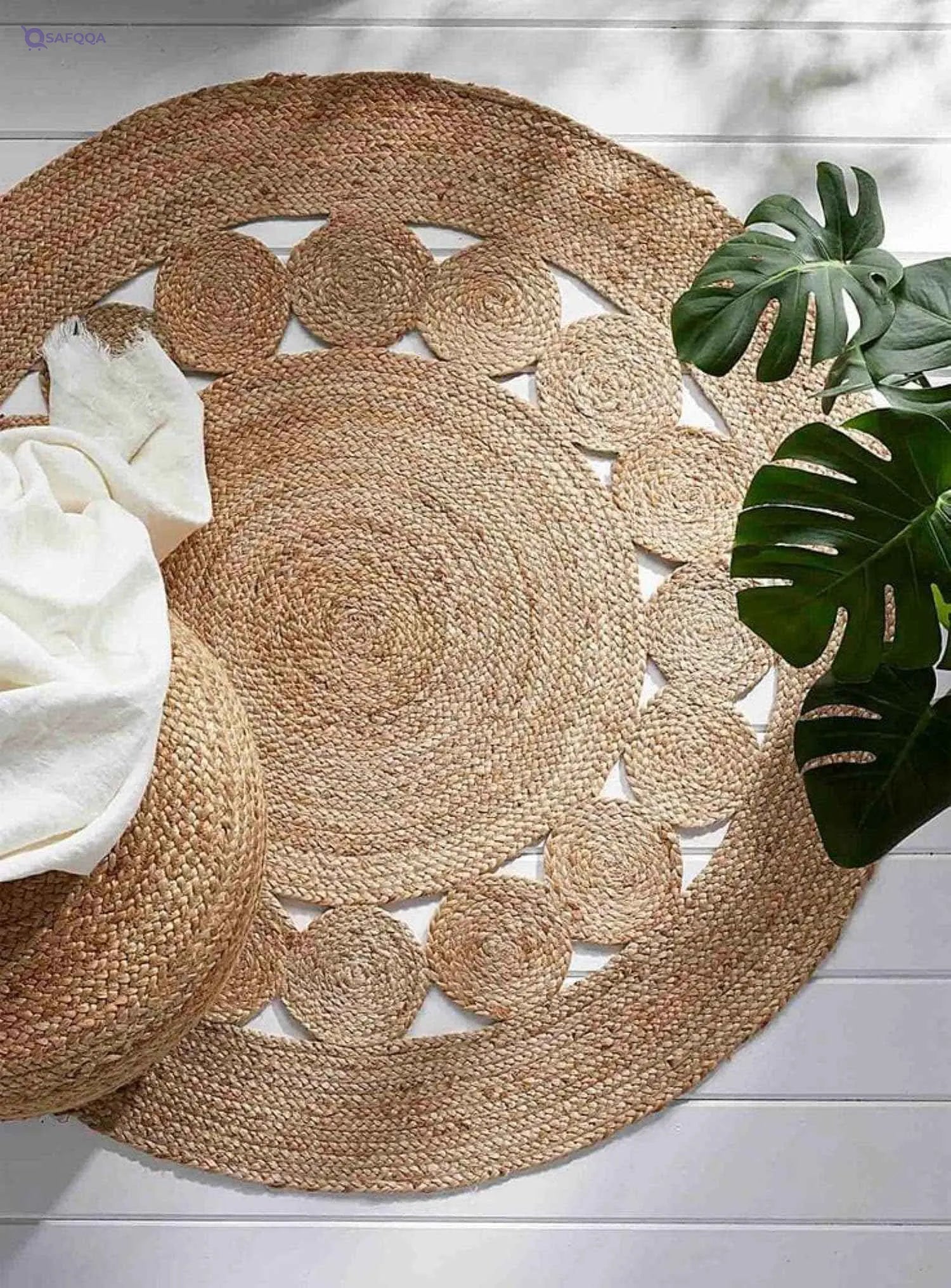 HAYAH LABORATORIES Trendy's/boho decor - Sun Flower Halfa Rug 200CM - Without Box - Safqqa Egypt