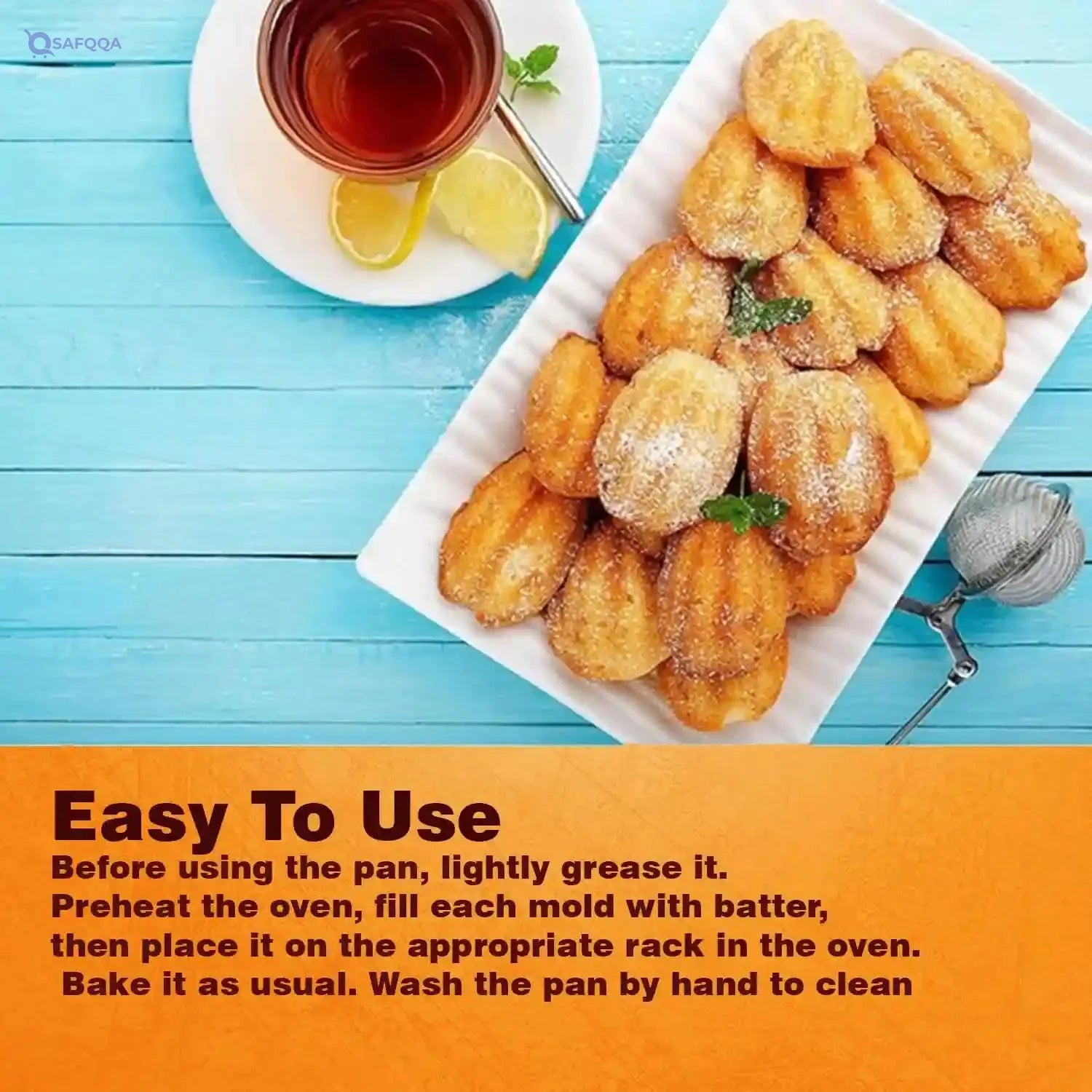 Cake Decor Non Stick 6 Cavity  Mould (Heavy) - Safqqa