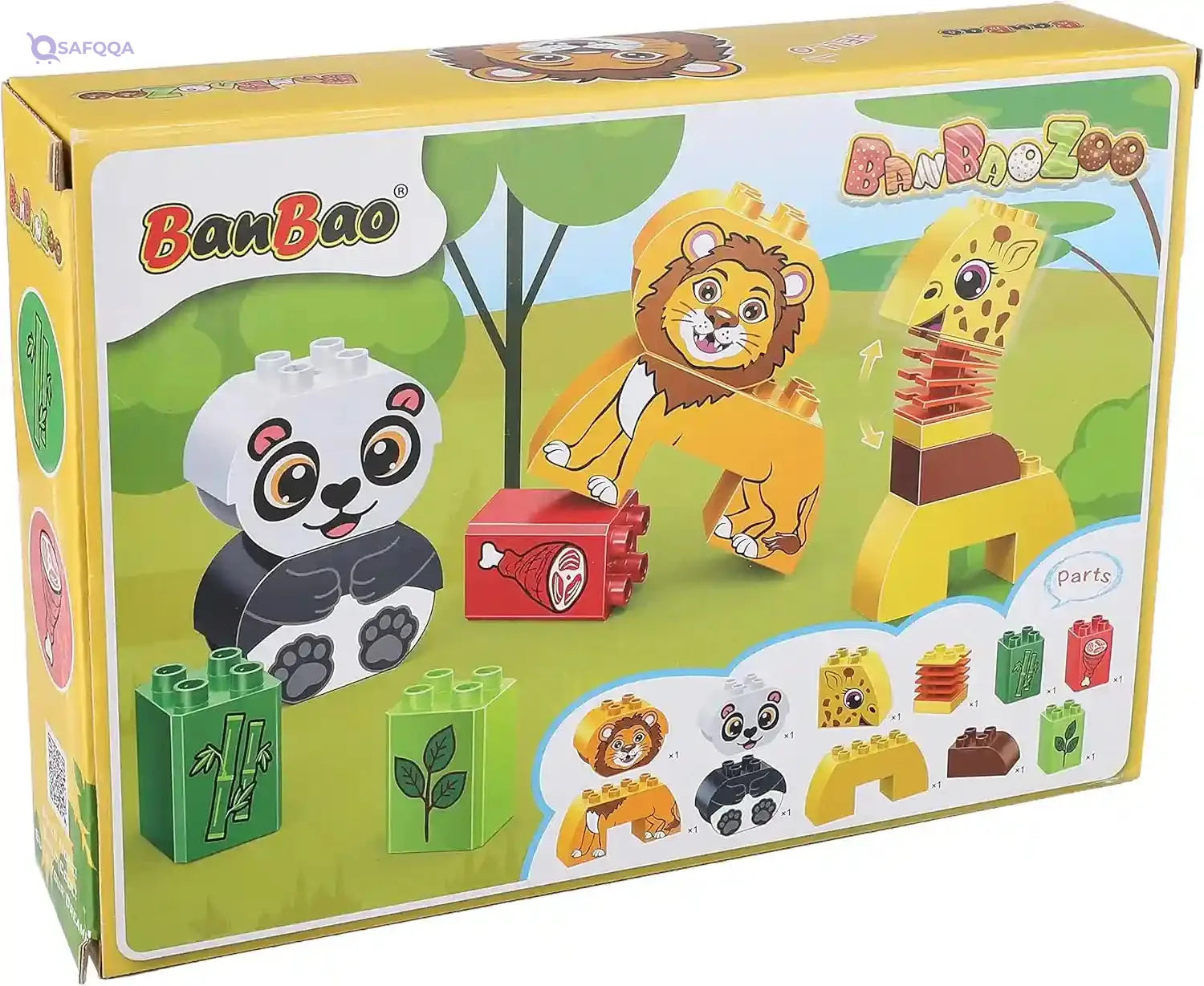 BanBao Zoo Animals Big Blocks for Toddlers - Safqqa Egypt
