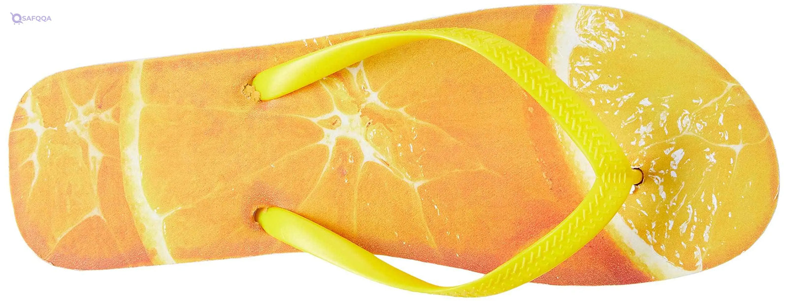 Confortavel womens Flip Flop Slipper Flip-Flop- Orange & Yellow - Safqqa Egypt