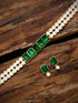 ZAVERI PEARLS Jewellery Set For Women -Green - Safqqa