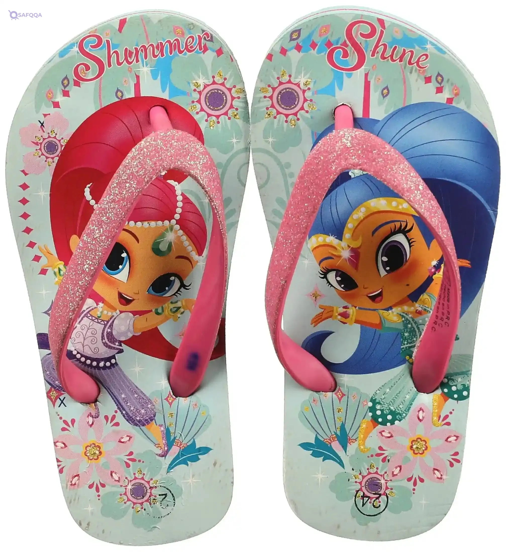 Shim and Shine Flip Flop For Girls,Soft, gentle straps suitable for kids’ sensitive feet. - Safqqa