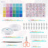 Tiokkss 12,000 Pcs Glass Seed Beads & 1,200 Pcs Alphabet Letter Beads Set – DIY Jewelry Making Kit - Safqqa