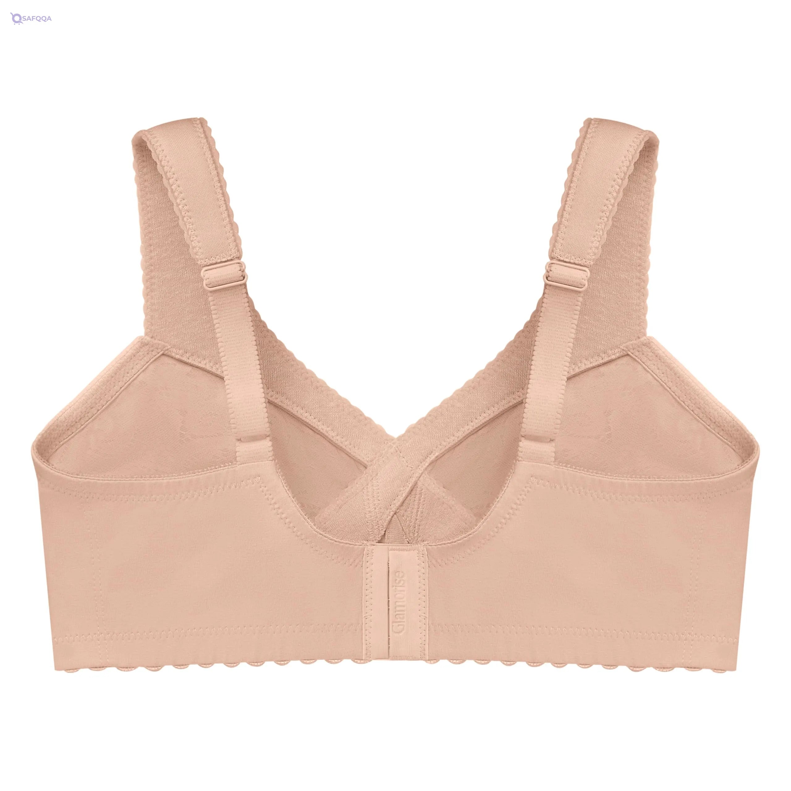 Glamorise Cotton Comfort Wirefree Bra for Plus Size Women - Safqqa