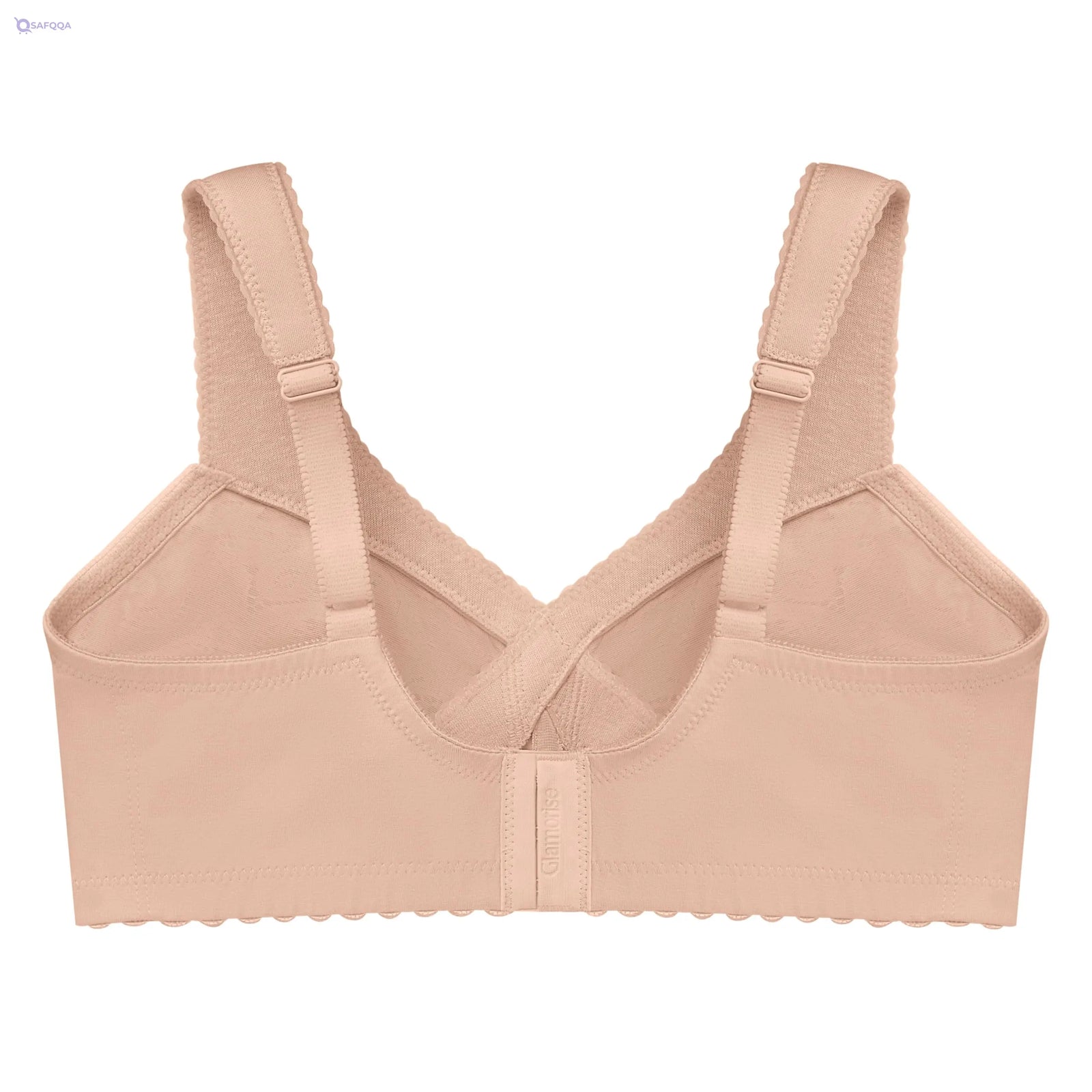 Glamorise Cotton Comfort Wirefree Bra for Plus Size Women - Safqqa