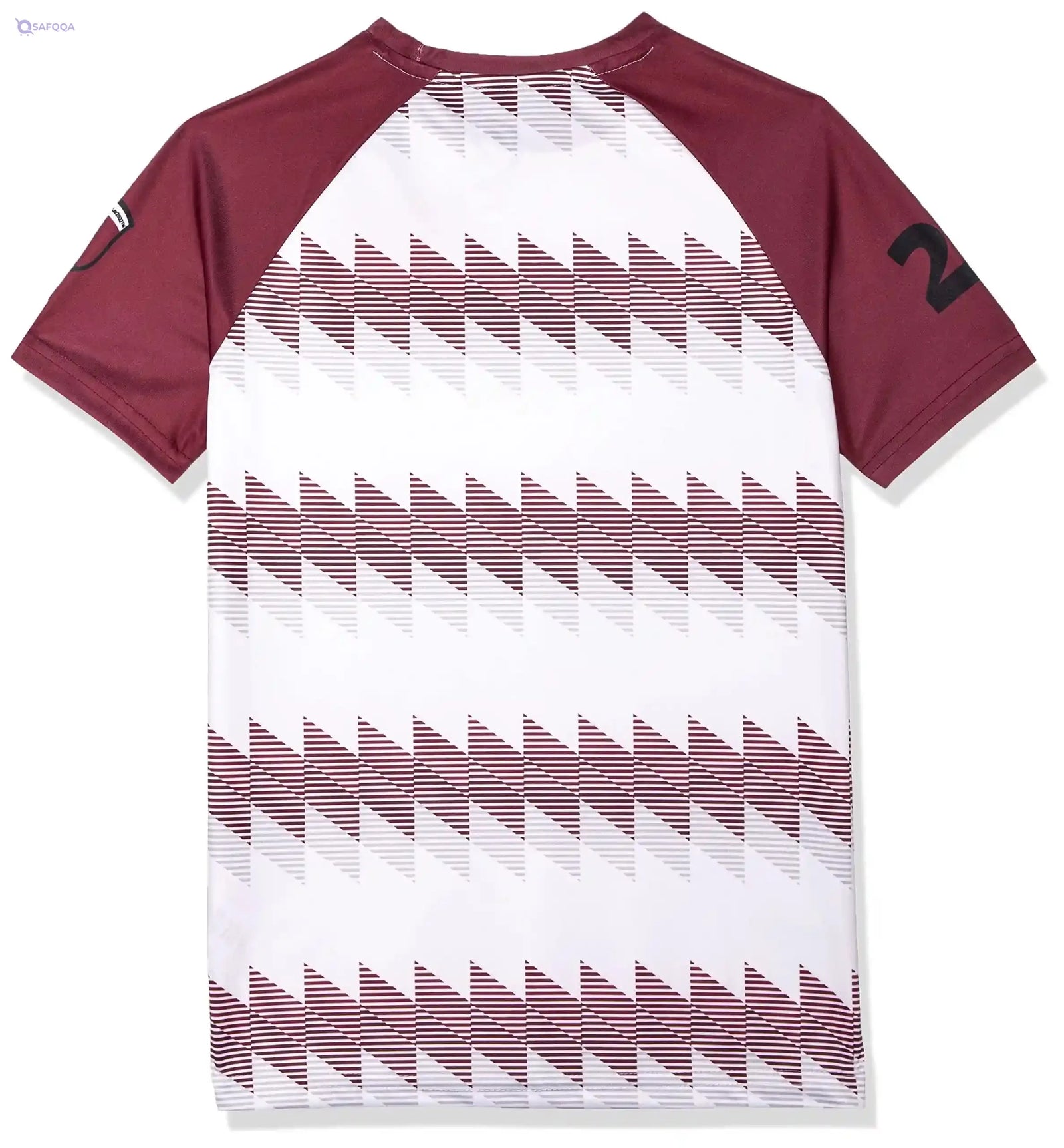 FIFA World Cup Qatar 2022 BOY'S TSHIRT - BURGUNDY AND WHITE 7-8Y - Safqqa Egypt