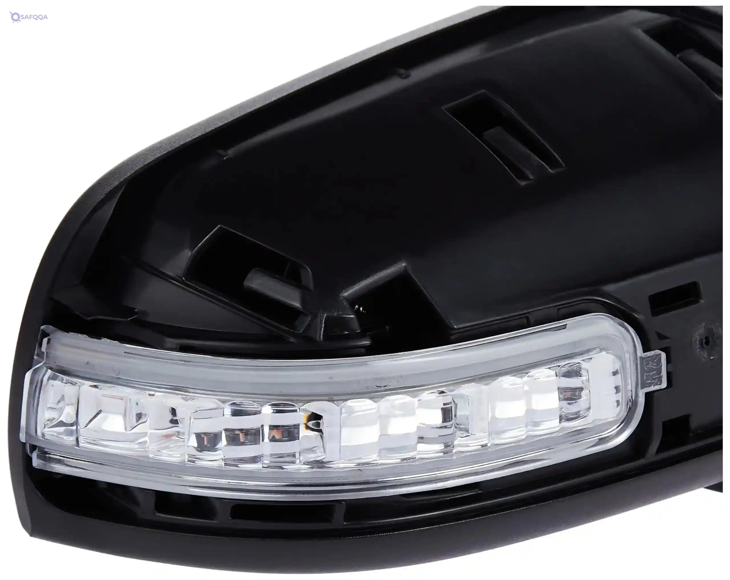 Fit System 68599N Passenger Side Mirror for Nissan Altima Sedan, Textured Black, PTM Cover, w/Turn Signal, Foldaway, Power - Safqqa