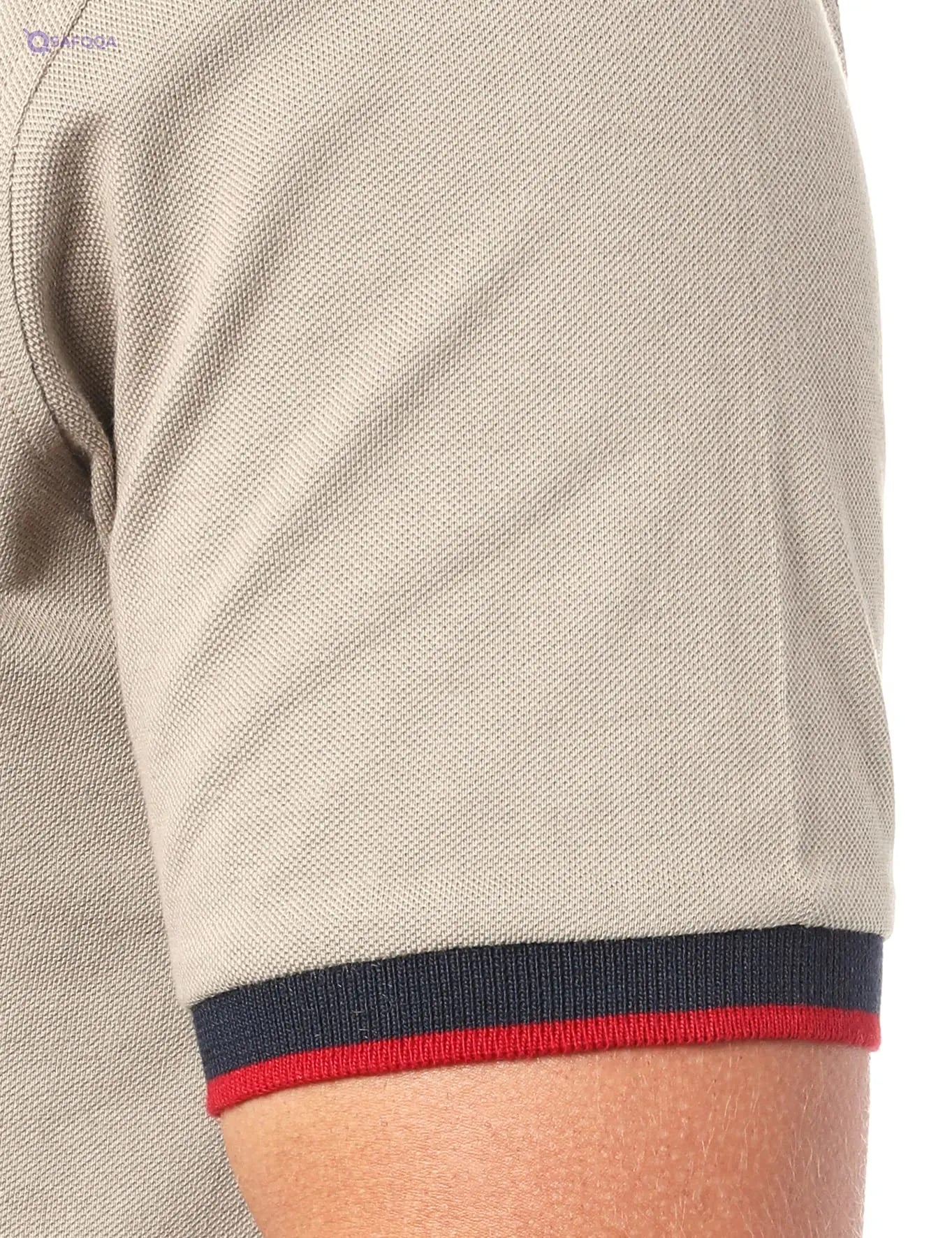 Bardis Embroidered Logo Front Zip-Up Cotton Polo Shirt for Men,Soft, breathable cotton for comfort throughout the day. - Safqqa