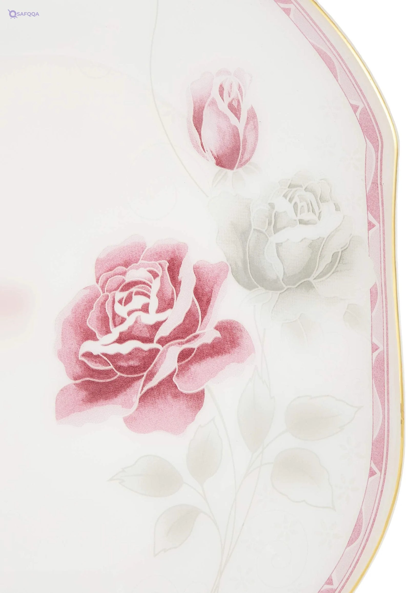 Flamingo Square Dinnerware Set – Opal Ware (1 Piece Missing) - Safqqa