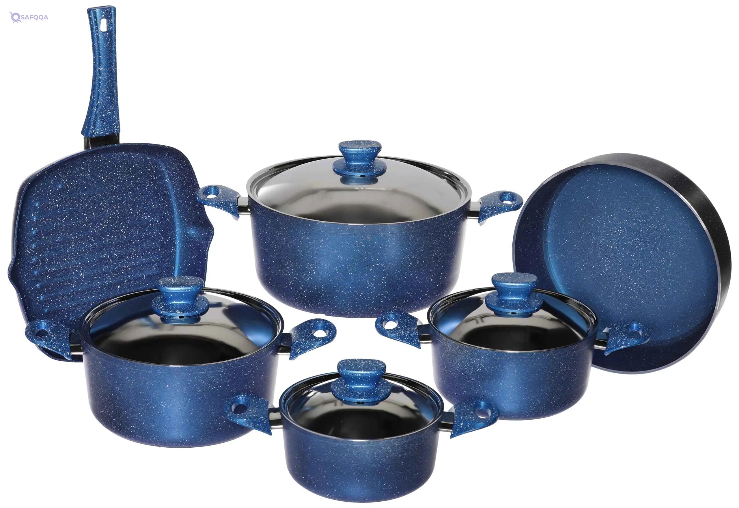 El Maleka Primero Granite Set, 10 Pieces - Safqqa