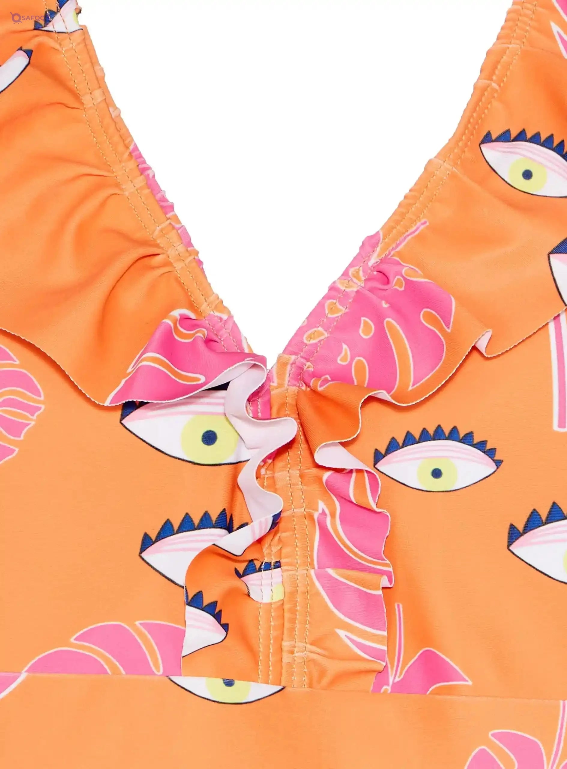 So Seductive Womens Printed Eyes Swimsuit - Safqqa Egypt