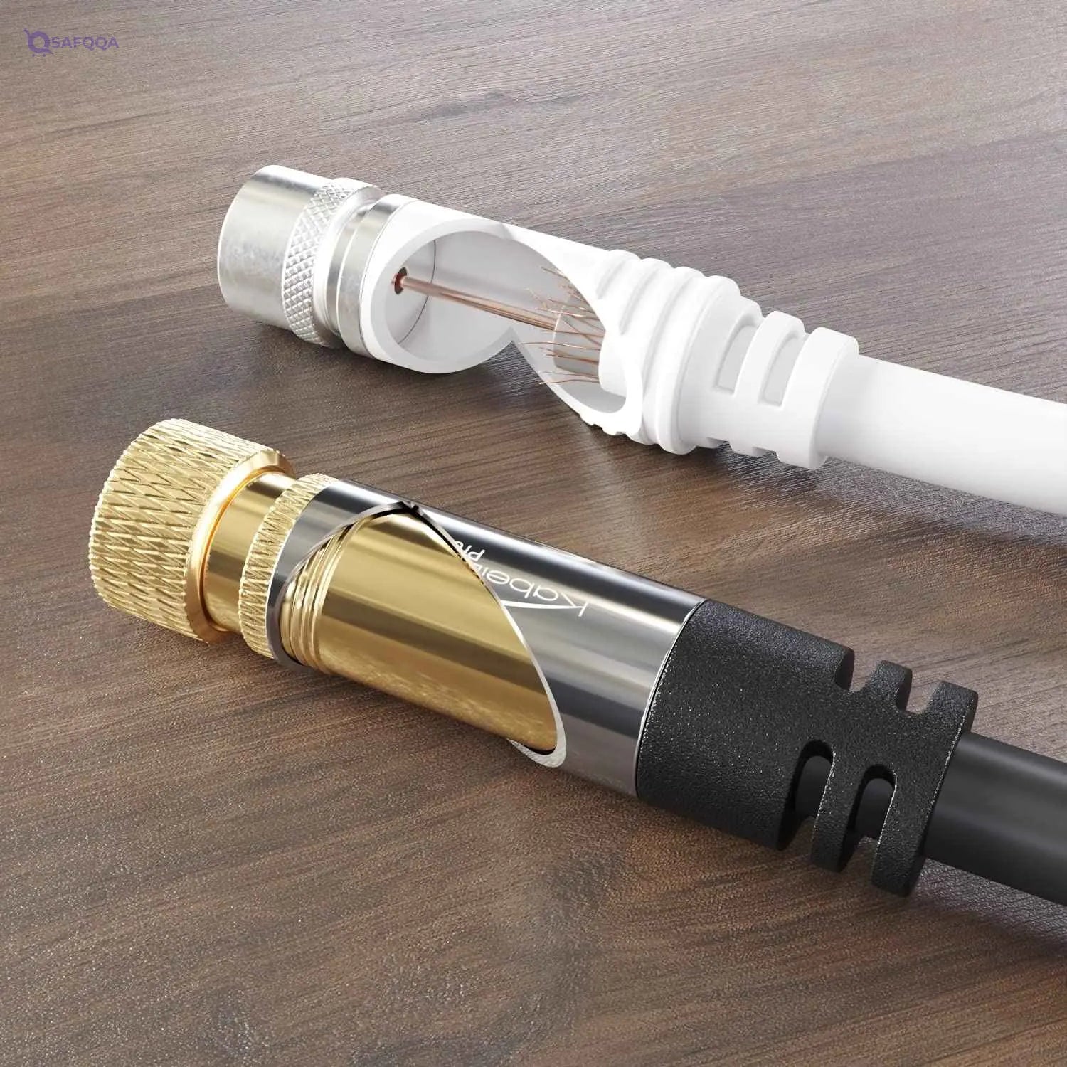 KabelDirekt 397 15m Digital Coaxial Audio Video Cable/Satellite Cable (Coax F Pin to Pin, Satellite Television, Modem, HDTV, DVB-T2, DVB-C, DVB-S) PRO Series black - Safqqa Egypt