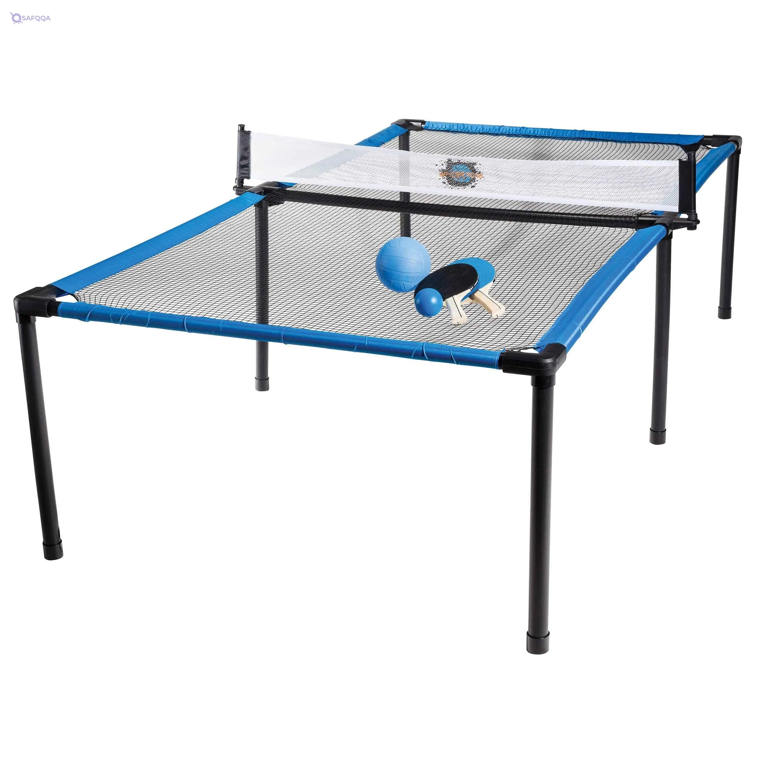 Franklin Sports Spyder Pong Tennis - Table Tennis, Volleyball And 4-Square Outdoor Game Indoor Or For Kids Includes Net, Table, Paddles Ball - Safqqa