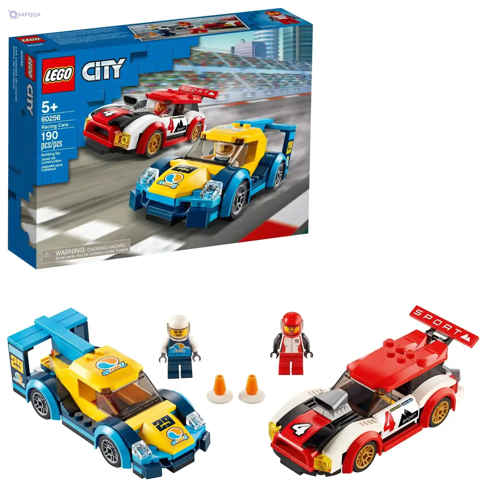 LEGO City Racing Cars 60256 Fun, Buildable Toy for Kids (190 Pieces) - Safqqa