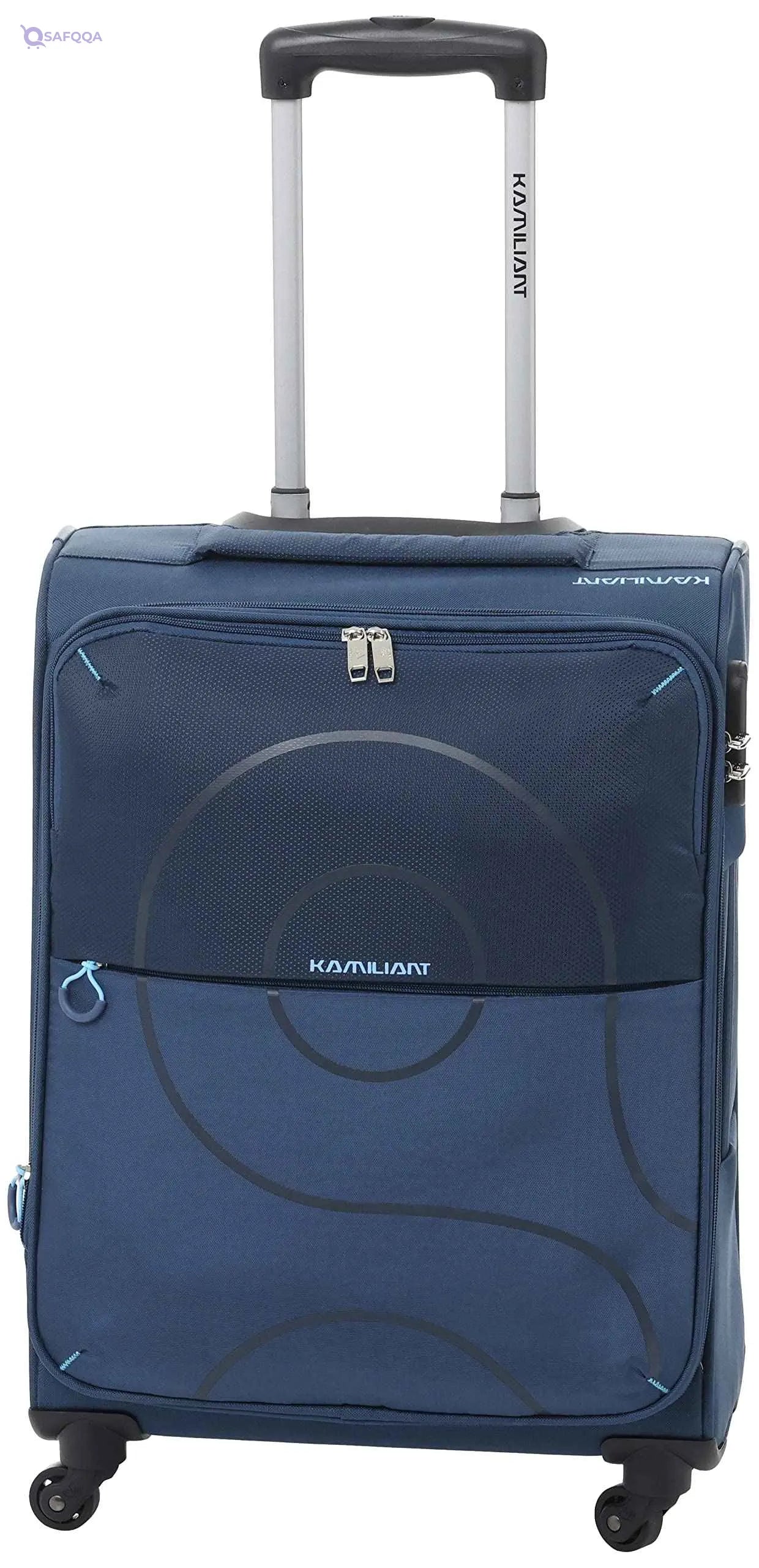 Kamiliant Suitcases Soft Spinner Blue 55 cm - Safqqa