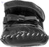 Mix & Max Quilted Patent Faux Leather Velcro-Strap Bow-Detail Shoes for Girls - Black, 12 - 18 Months - Safqqa Egypt